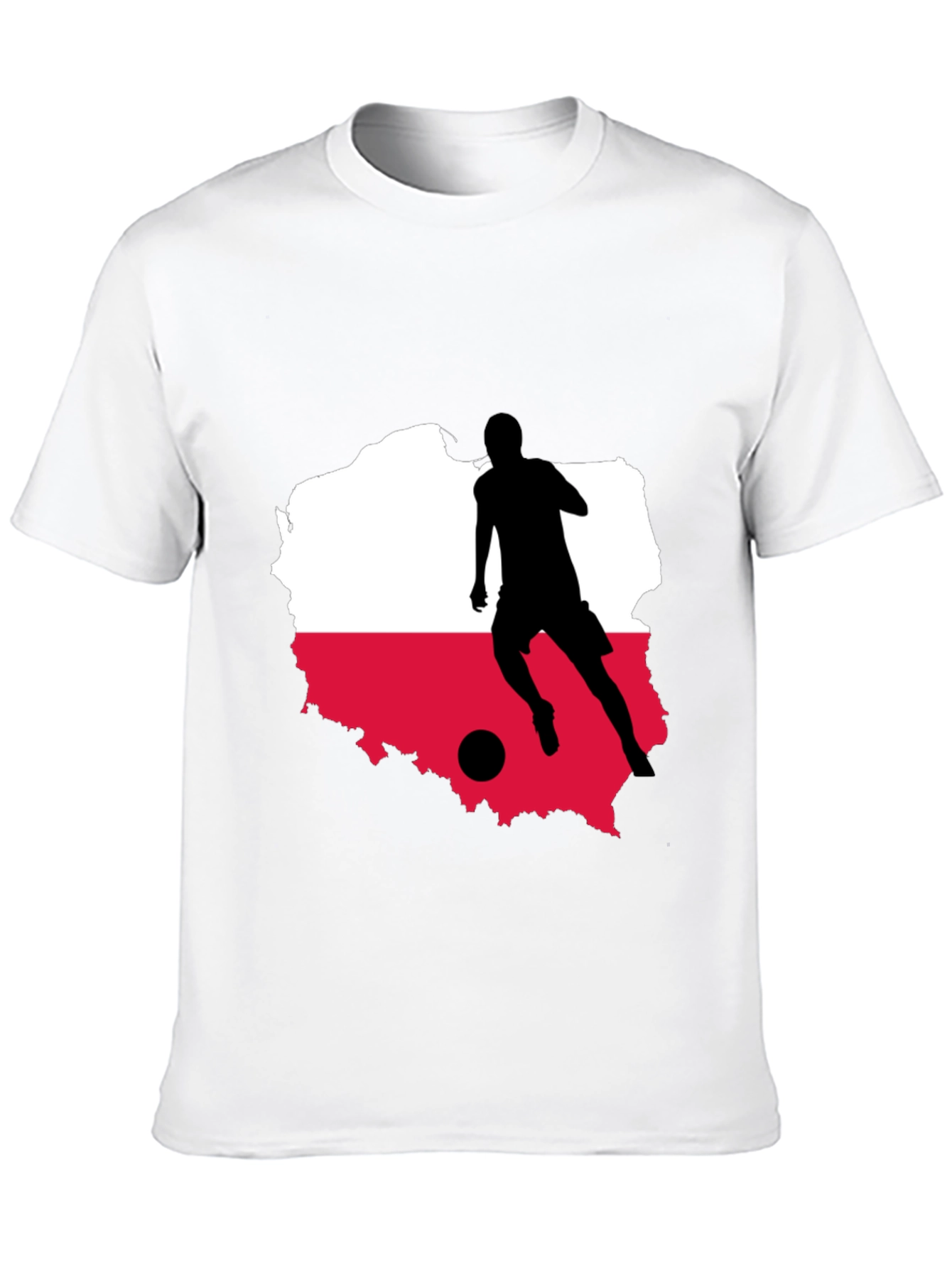 Poland Soccer Silhouette T-Shirt
