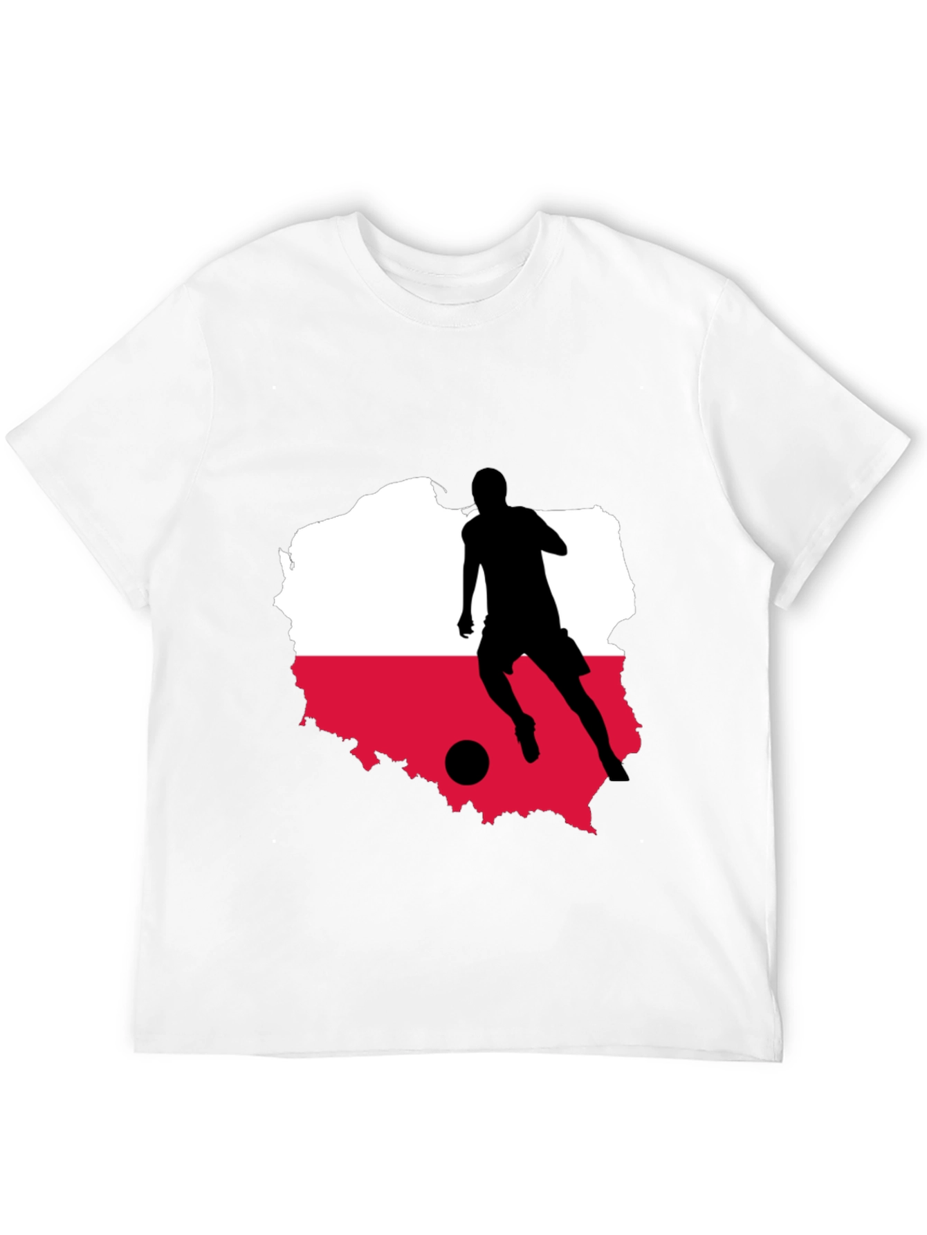 Poland Soccer Silhouette T-Shirt