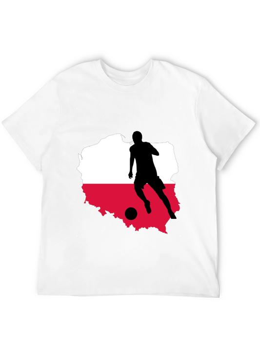 Poland Soccer Silhouette T-Shirt