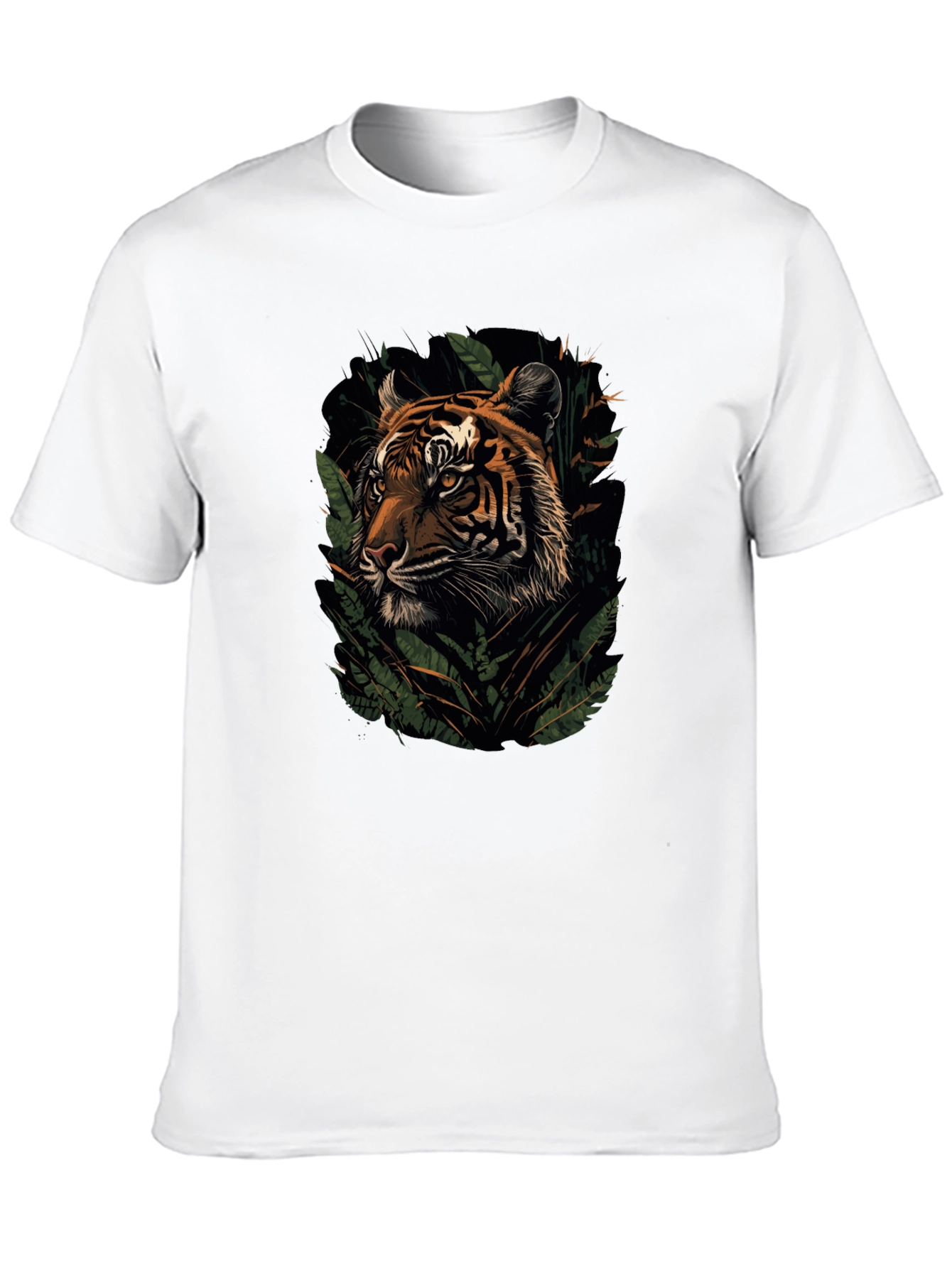 Tiger Graphic Black T-Shirt | Jungle Cat Tee