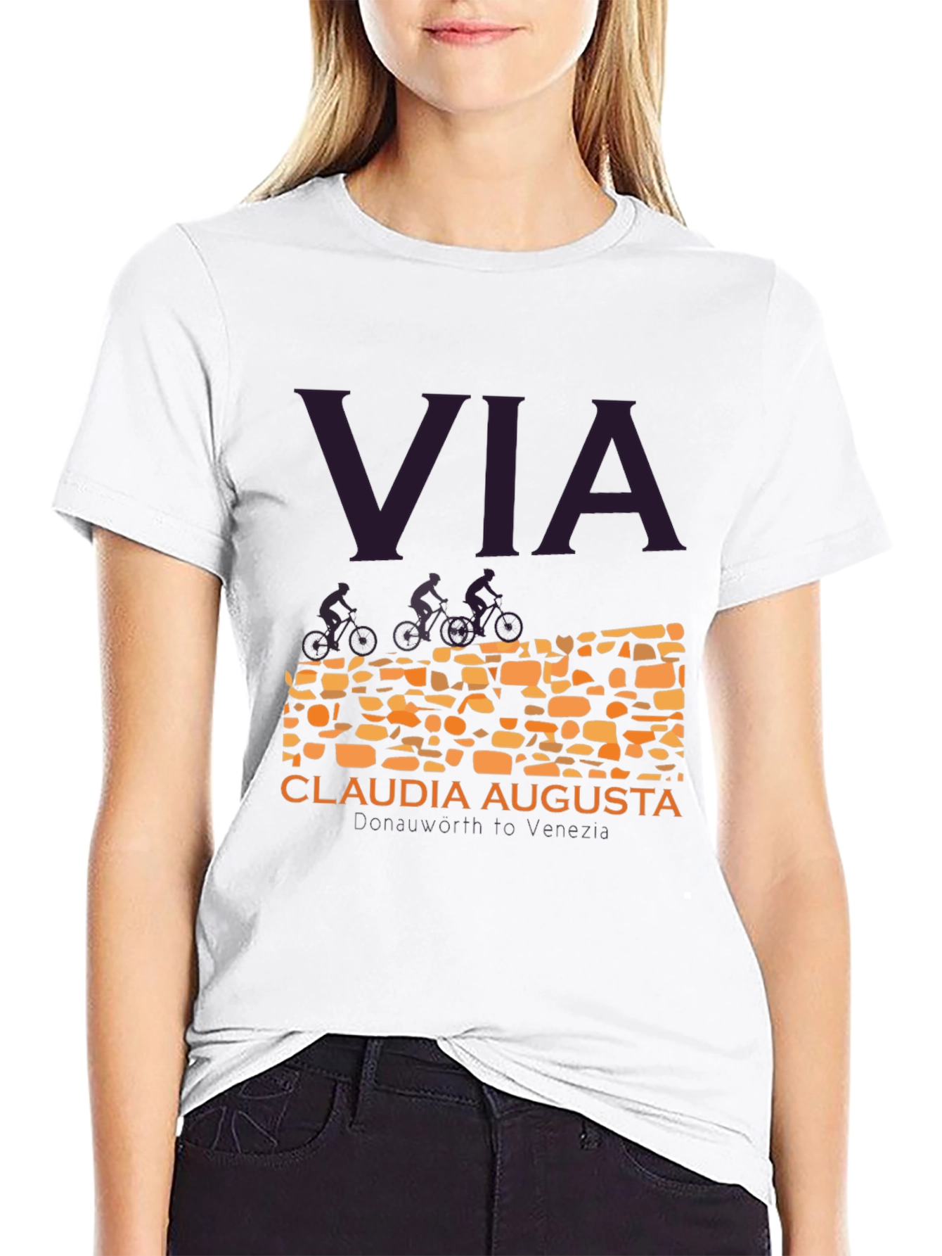 VIA Claudia Augusta T-Shirt: Cycling History Tee