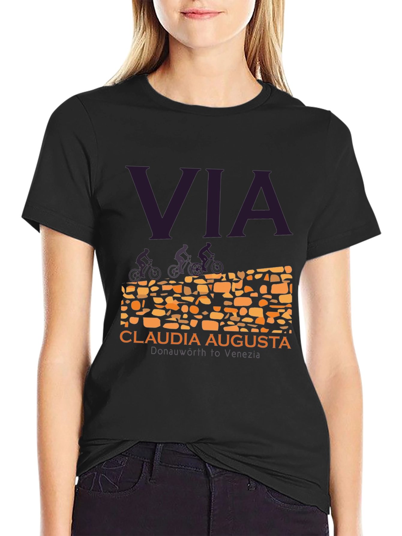 VIA Claudia Augusta T-Shirt: Cycling History Tee