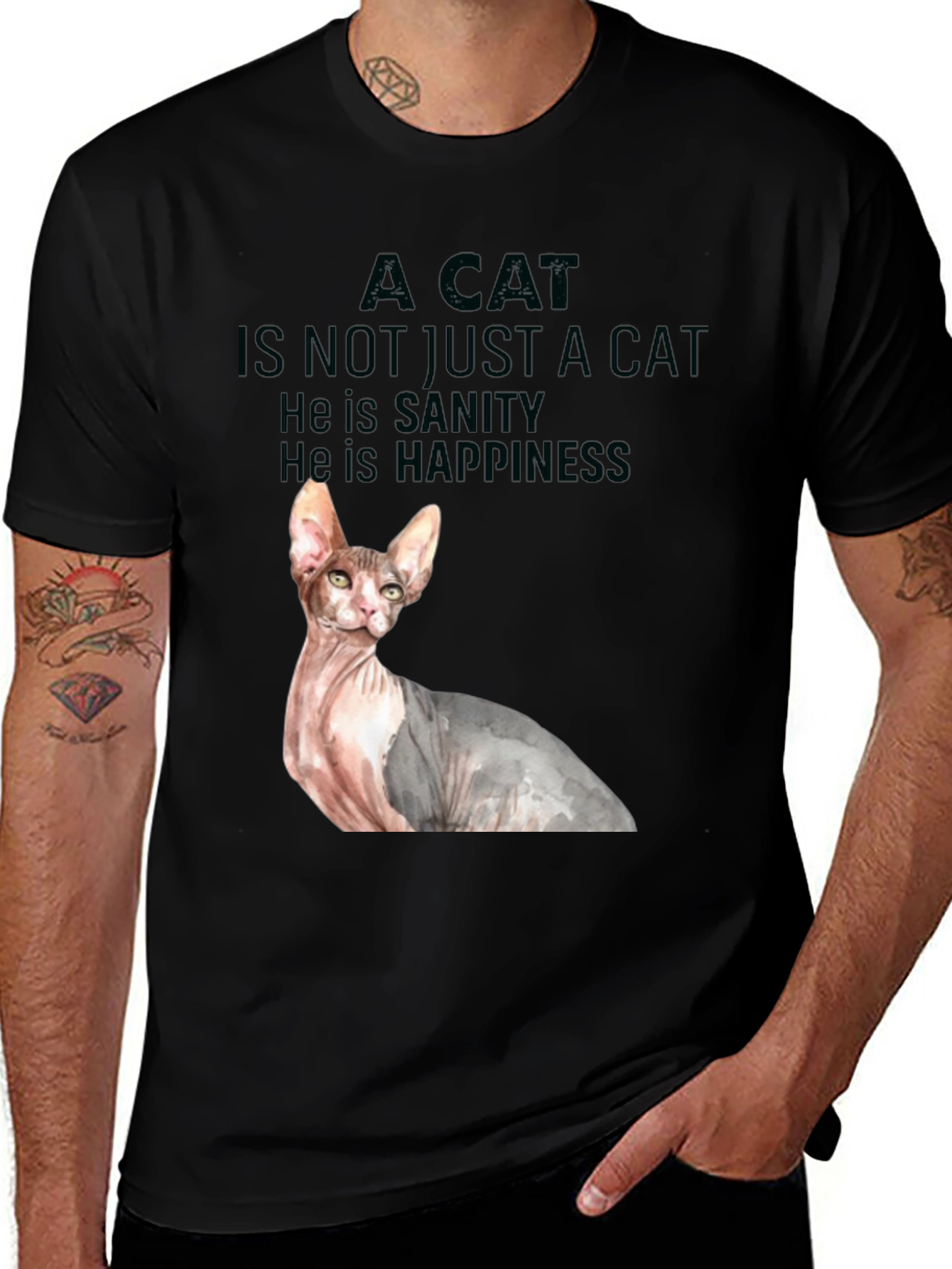 Cat Sanity & Happiness Tee