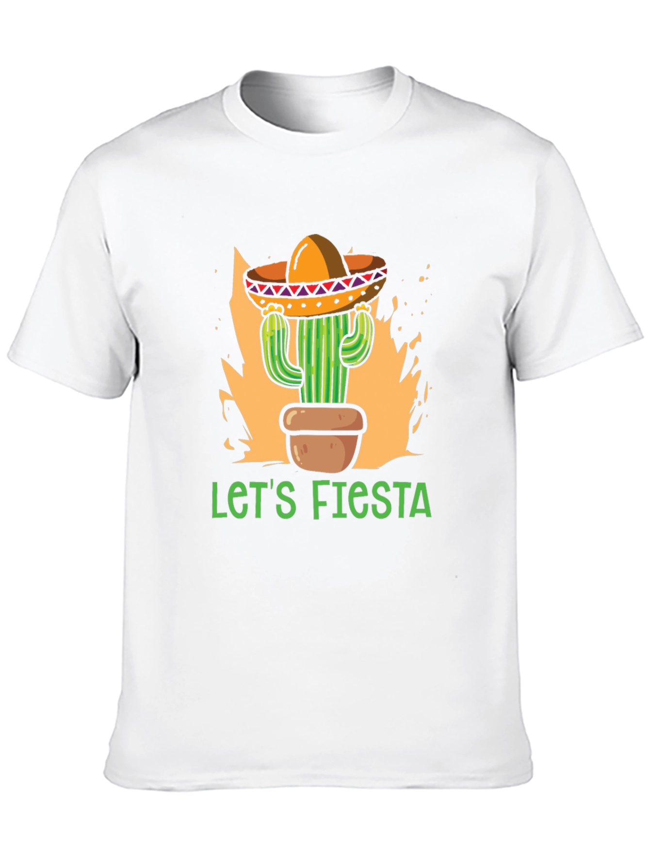 Lets Fiesta Cactus Sombrero T-Shirt
