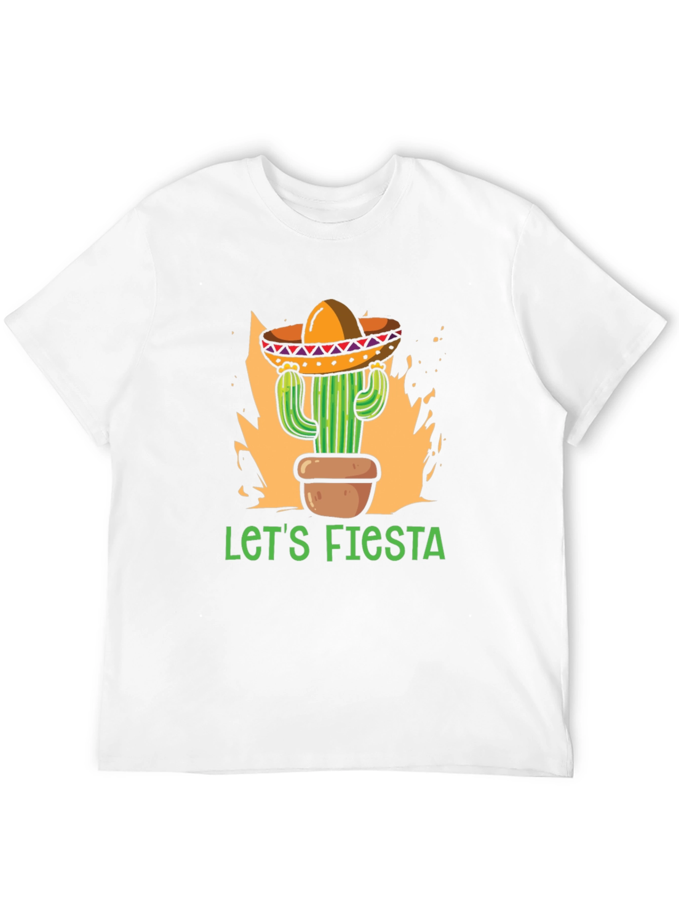 Lets Fiesta Cactus Sombrero T-Shirt