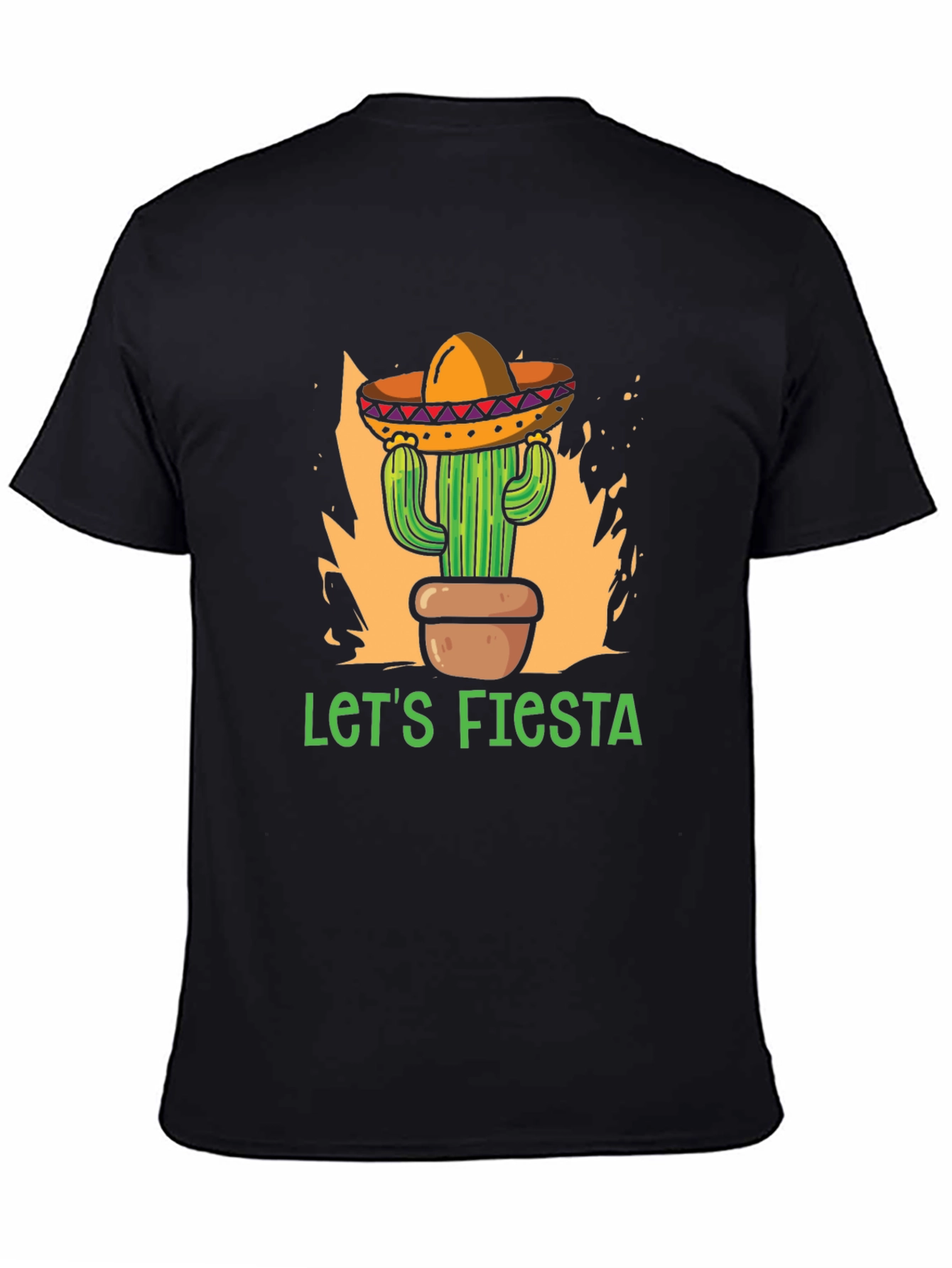 Lets Fiesta Cactus Sombrero T-Shirt