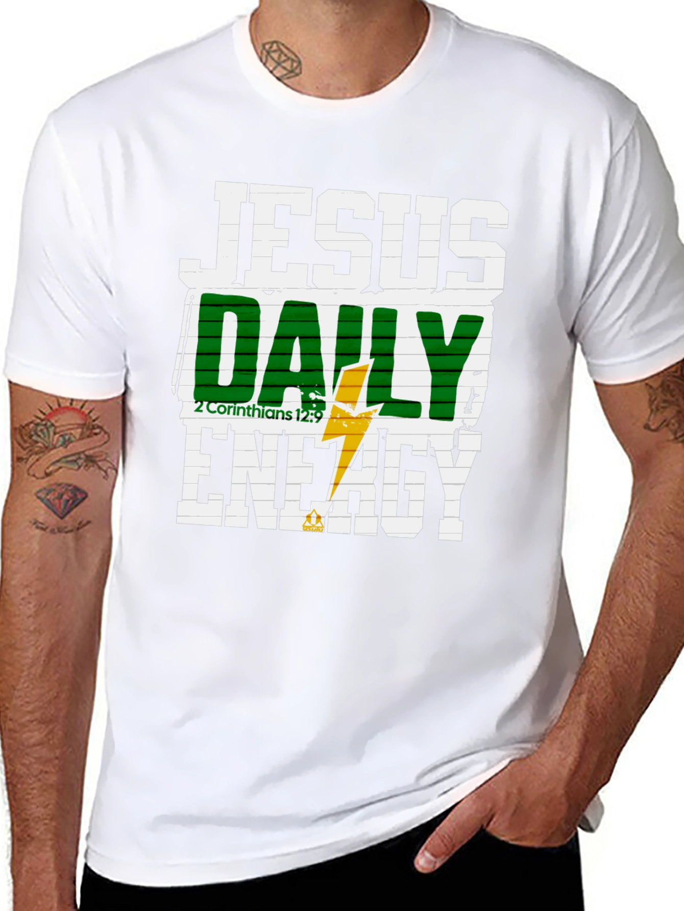 Jesus Daily Energy T-Shirt - Christian Inspired Tee