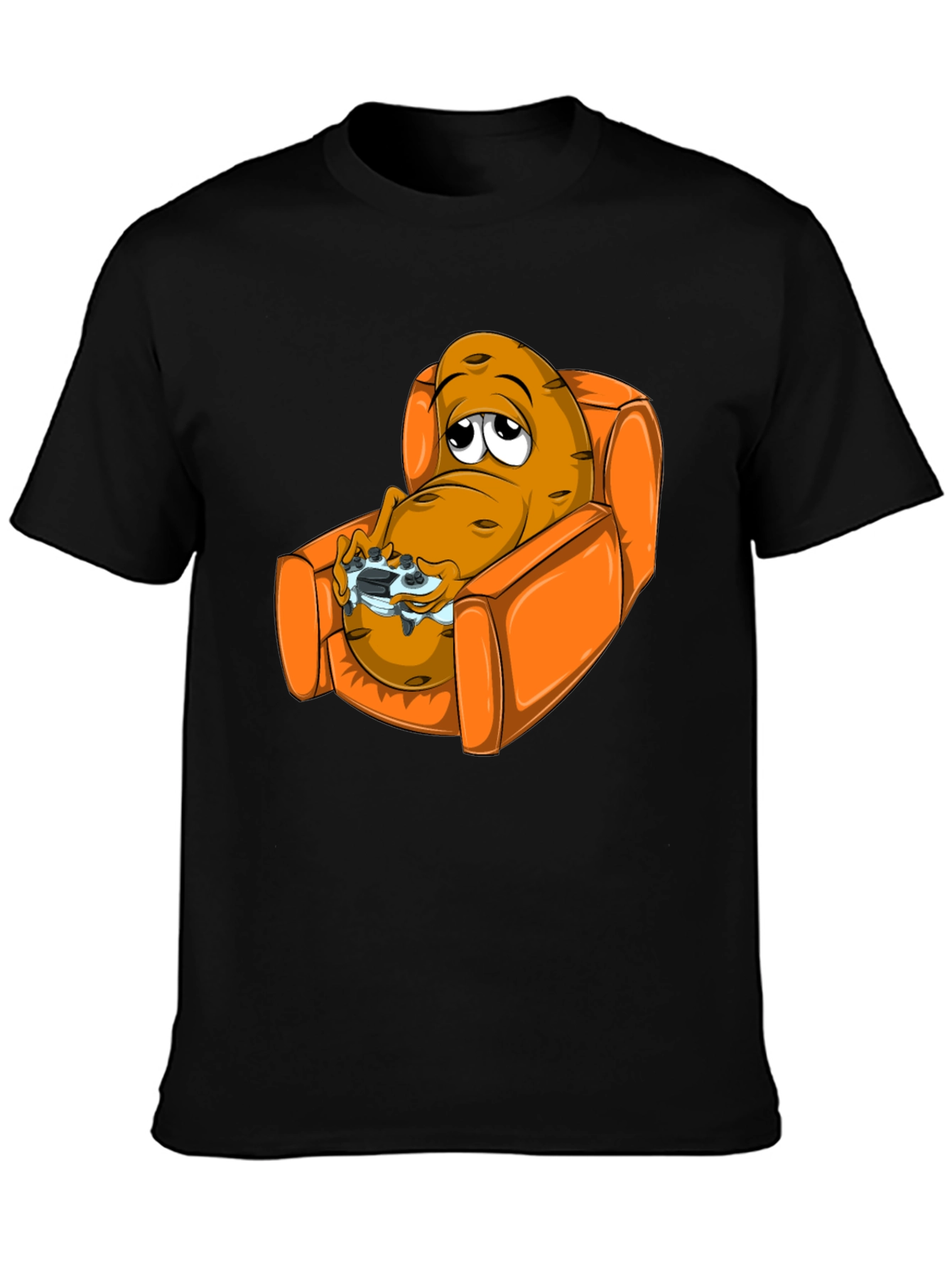 Potato Gamer T-Shirt - Relaxed Fit Black Tee