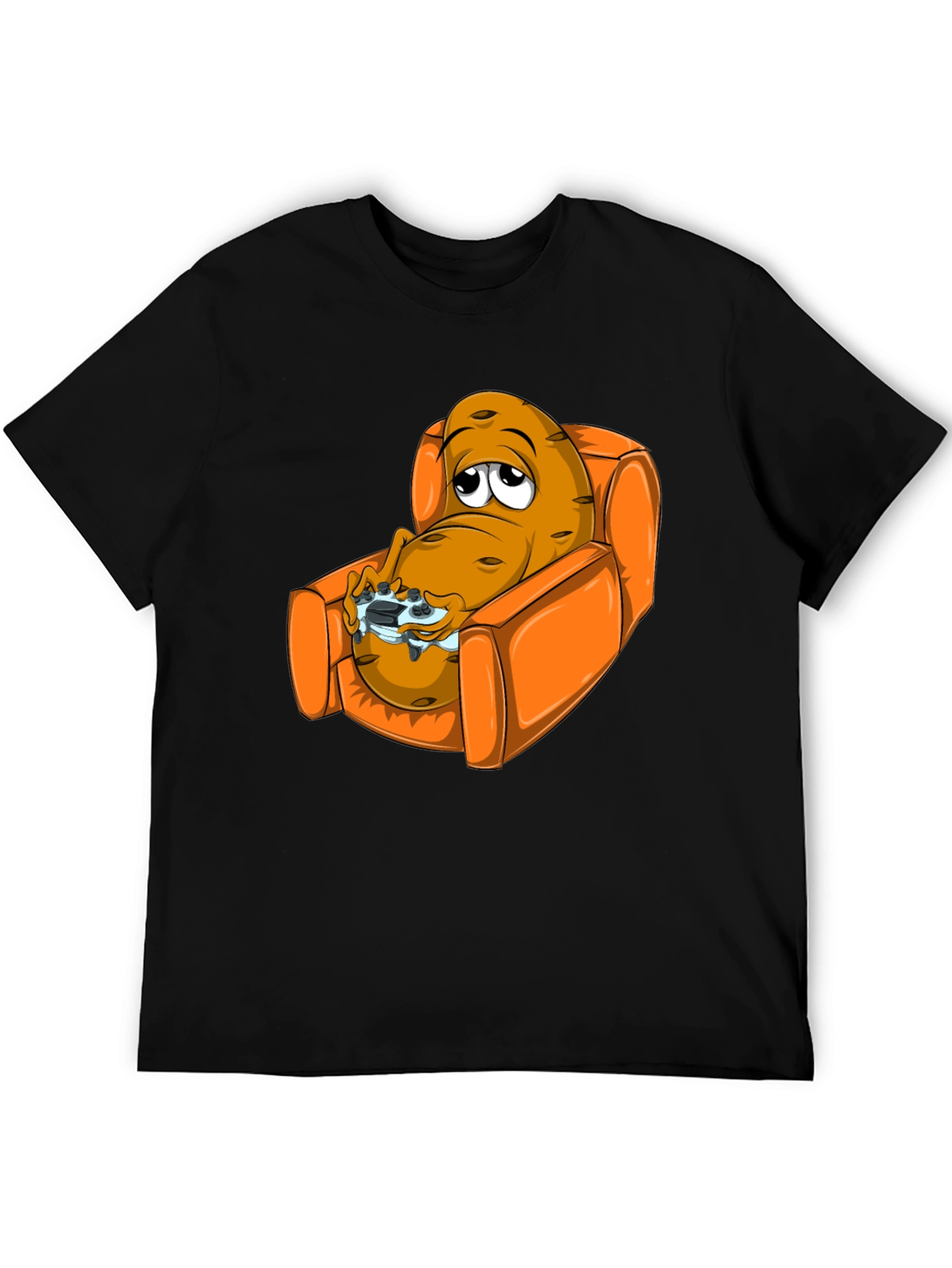 Potato Gamer T-Shirt - Relaxed Fit Black Tee