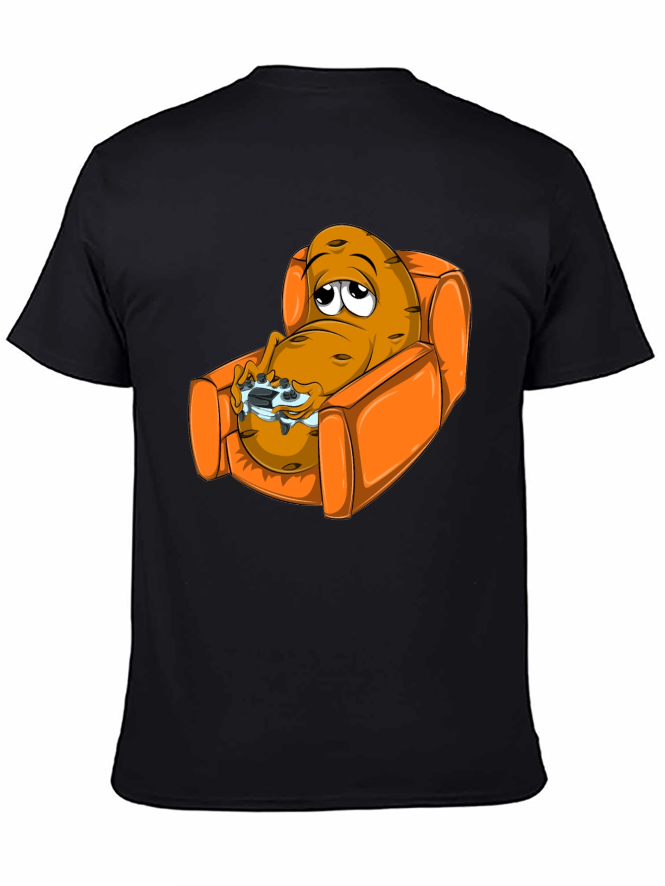 Potato Gamer T-Shirt - Relaxed Fit Black Tee