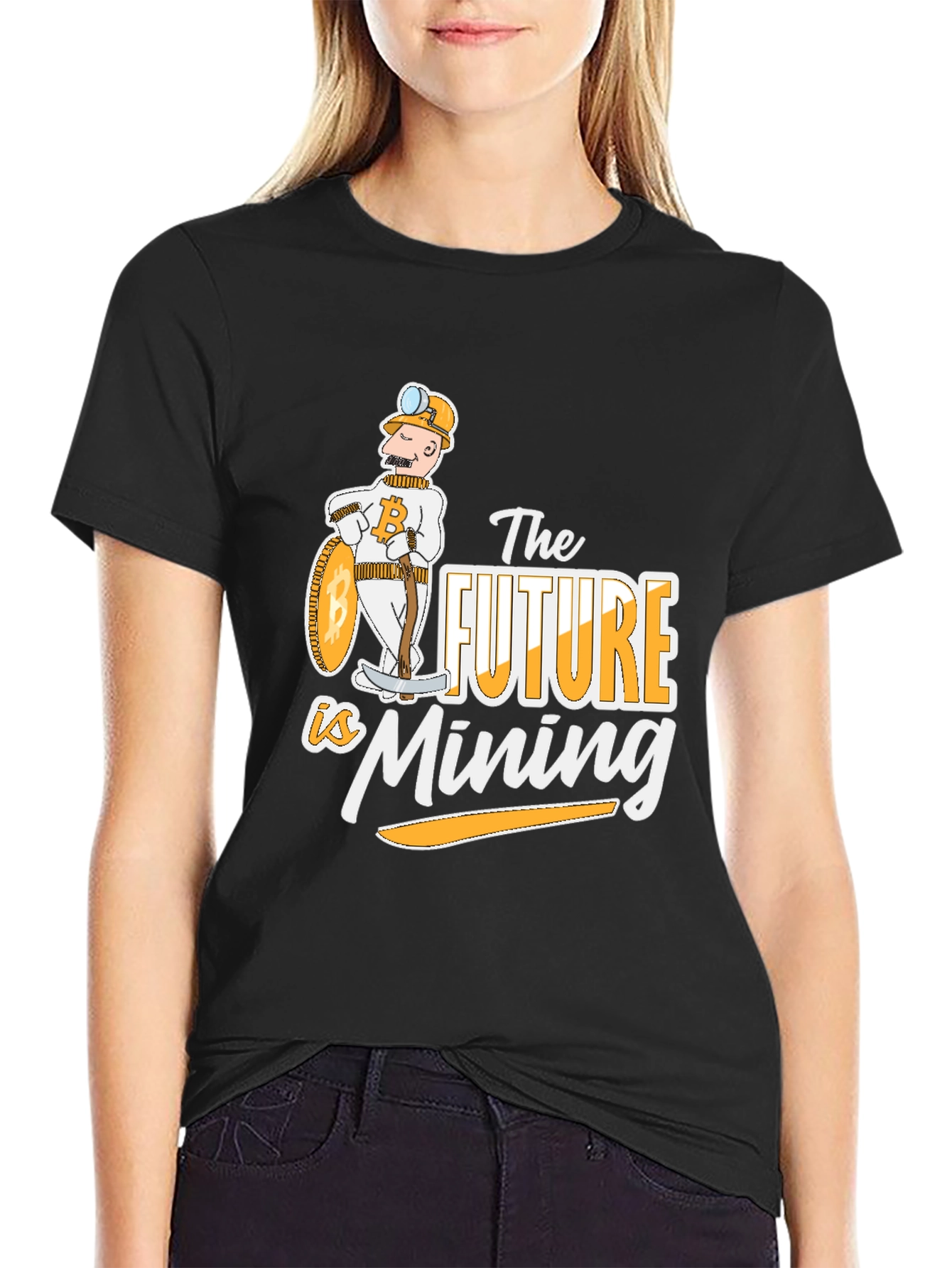 Bitcoin Miner T-Shirt - The Future is Mining!