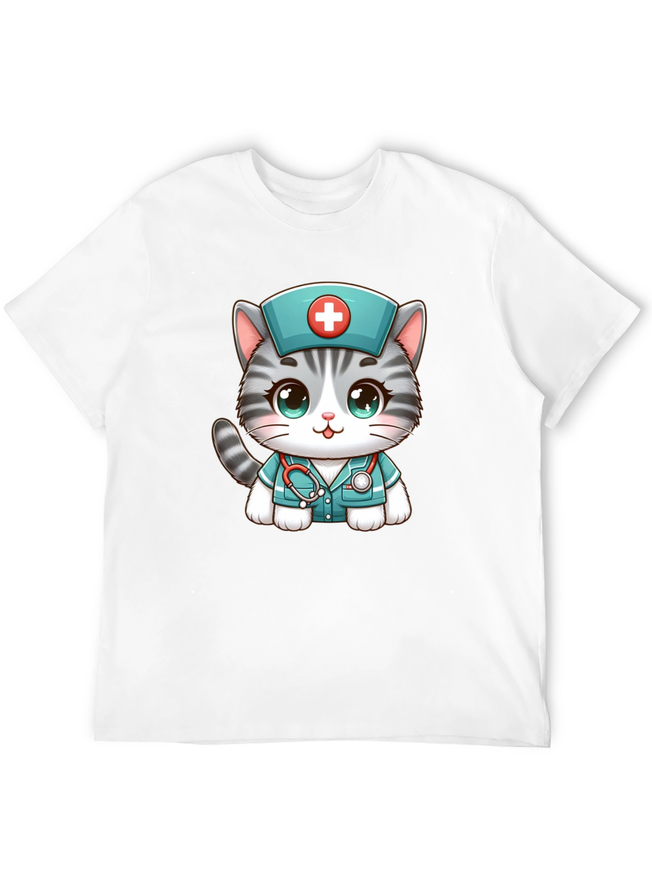 Nurse Cat T-Shirt - Adorable Graphic Tee