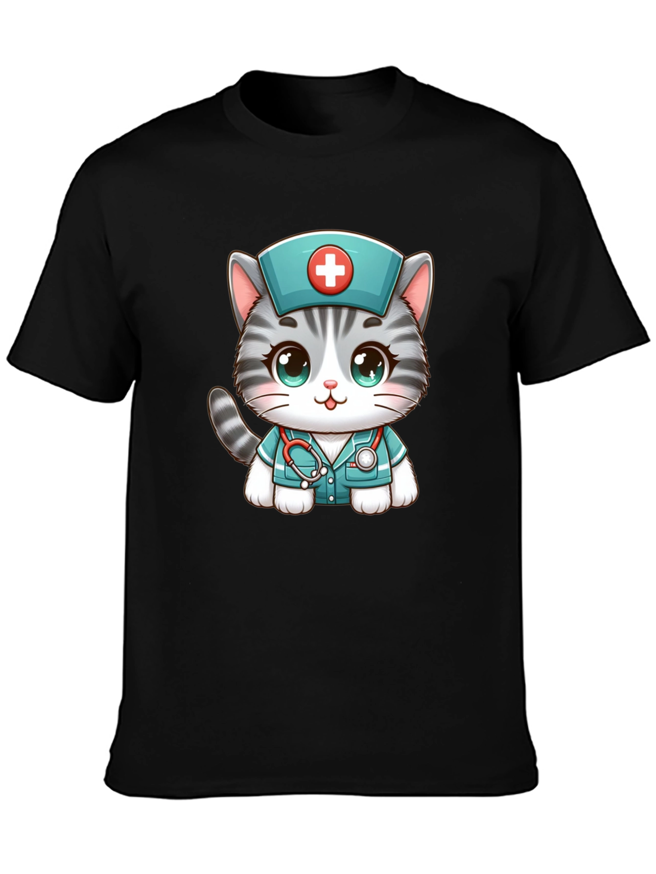 Nurse Cat T-Shirt - Adorable Graphic Tee