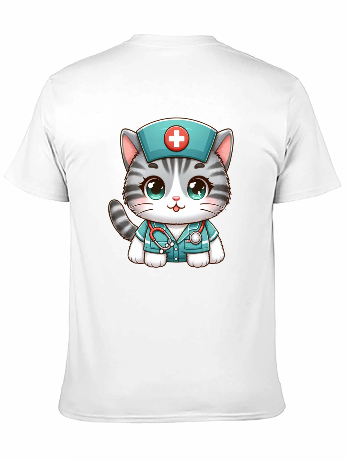 Nurse Cat T-Shirt - Adorable Graphic Tee