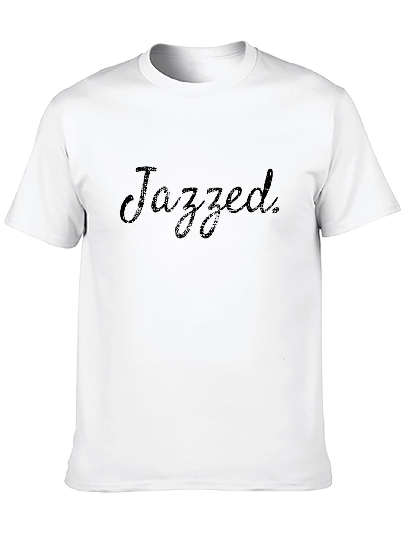 Mens Black Jazzed Graphic T-Shirt - Casual Style