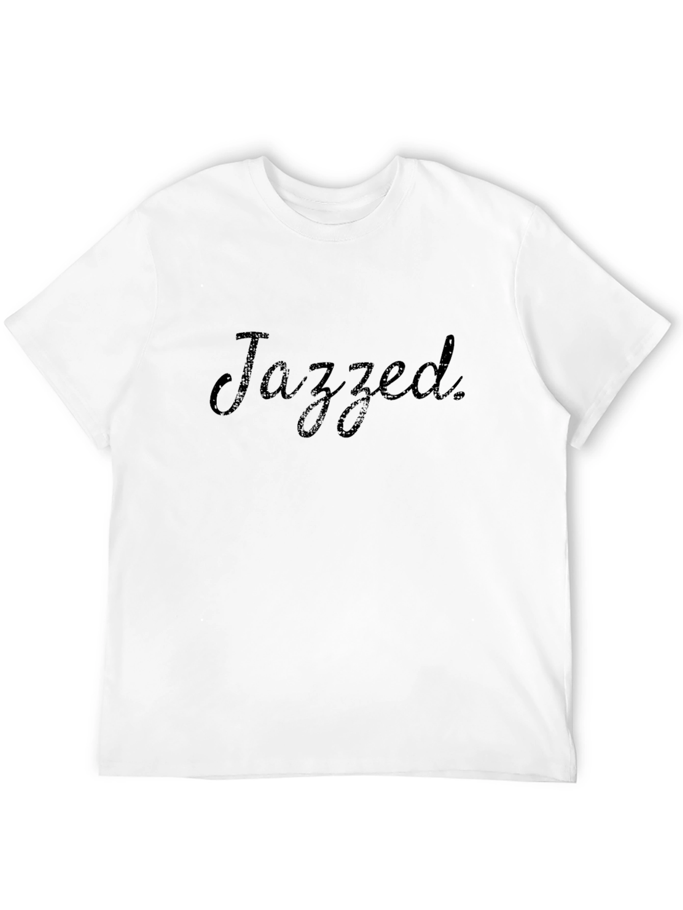 Mens Black Jazzed Graphic T-Shirt - Casual Style