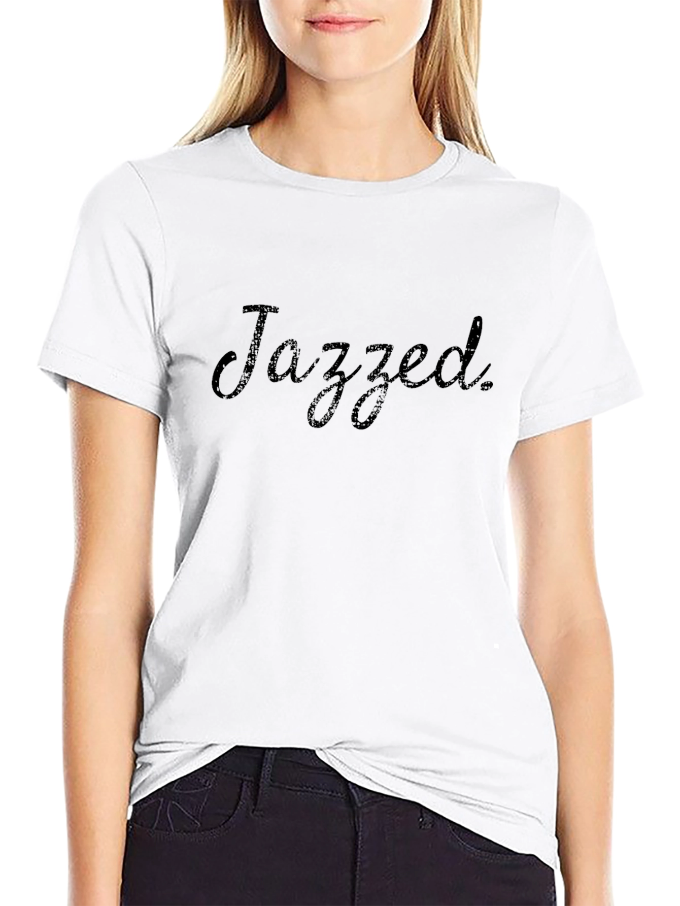 Mens Black Jazzed Graphic T-Shirt - Casual Style