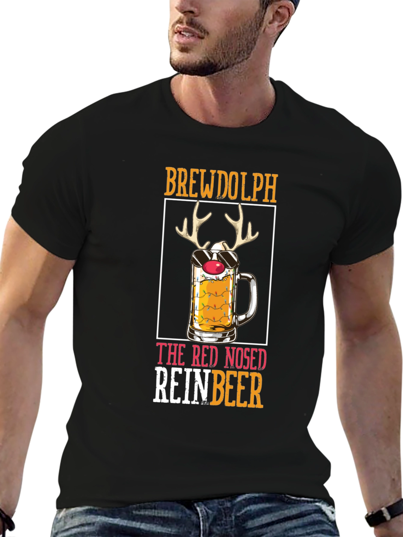 Brewdolph Reinbeer Graphic T-Shirt