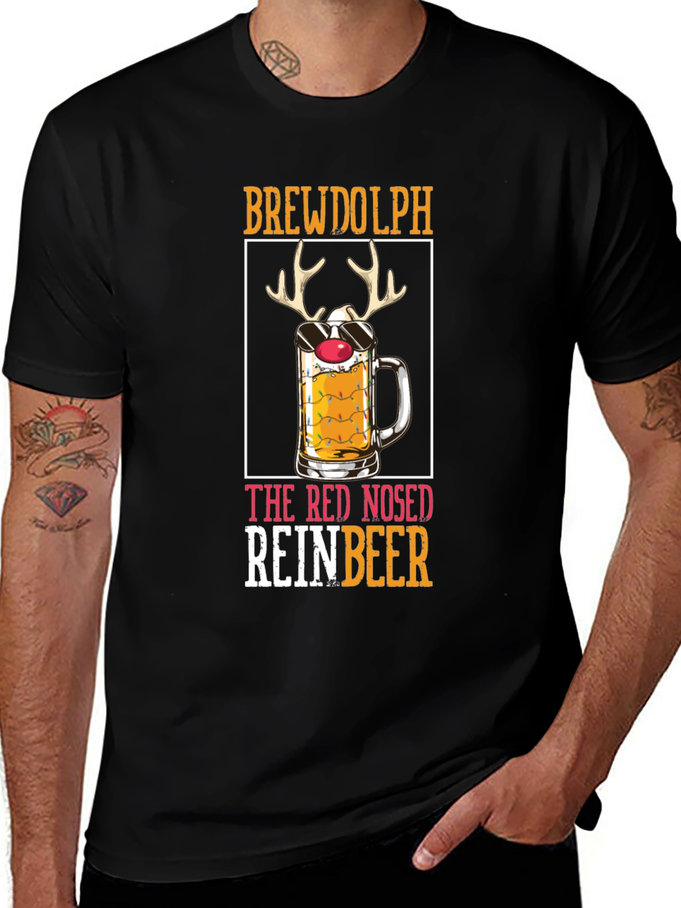 Brewdolph Reinbeer Graphic T-Shirt