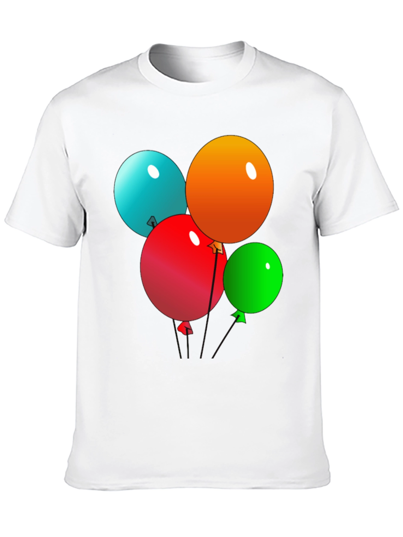 Fun Balloons Graphic Black T-Shirt