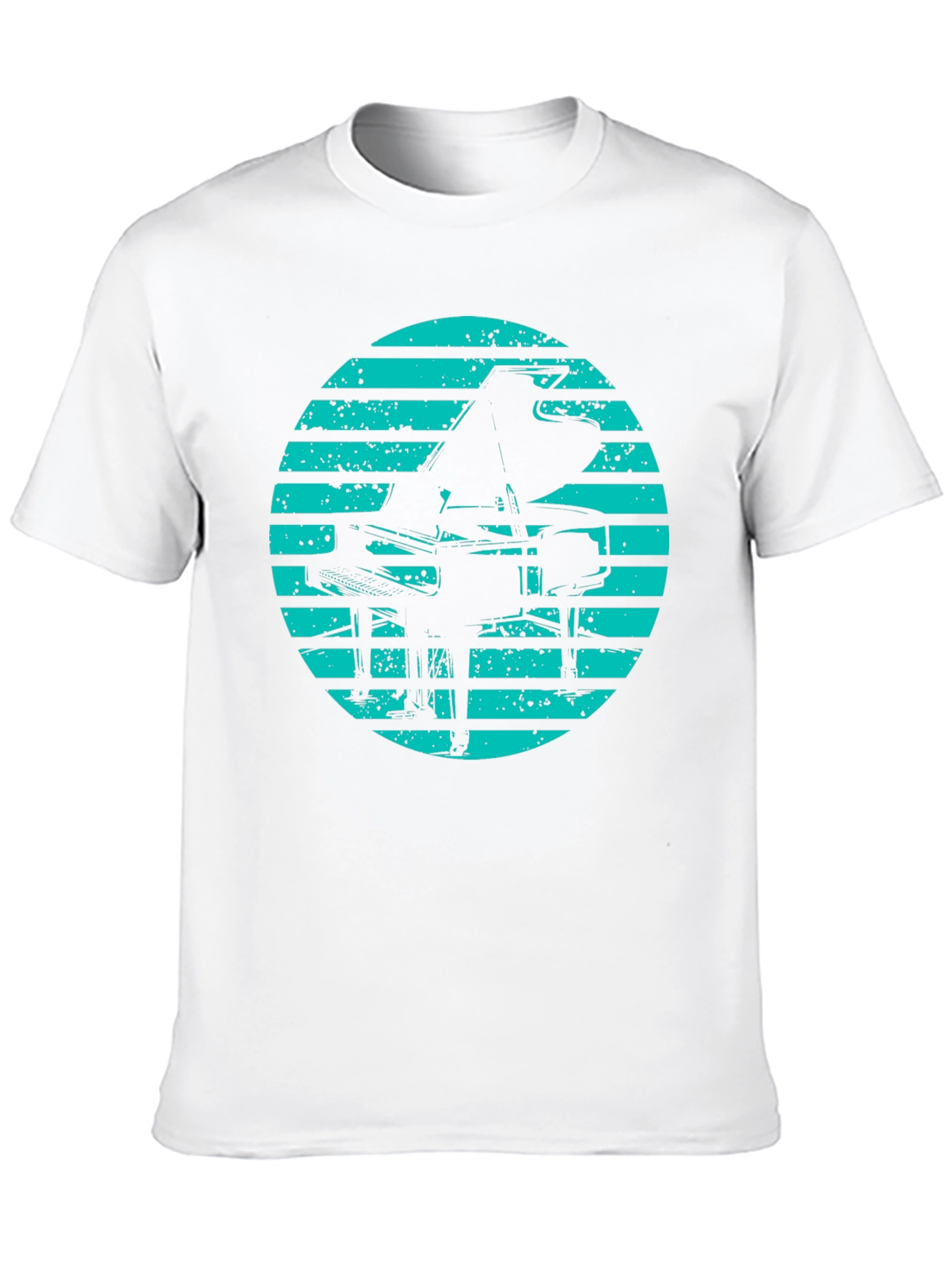 Retro Piano Graphic Tee - Stylish Music Lover T-Shirt