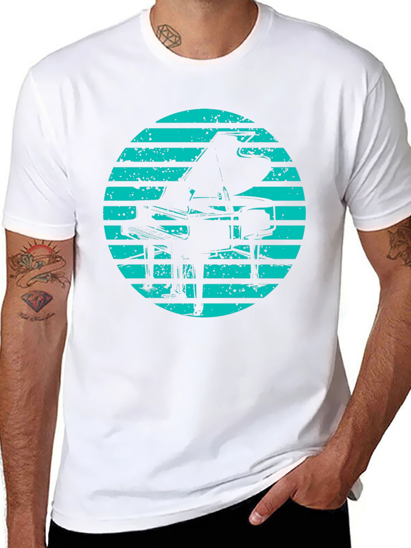 Retro Piano Graphic Tee - Stylish Music Lover T-Shirt