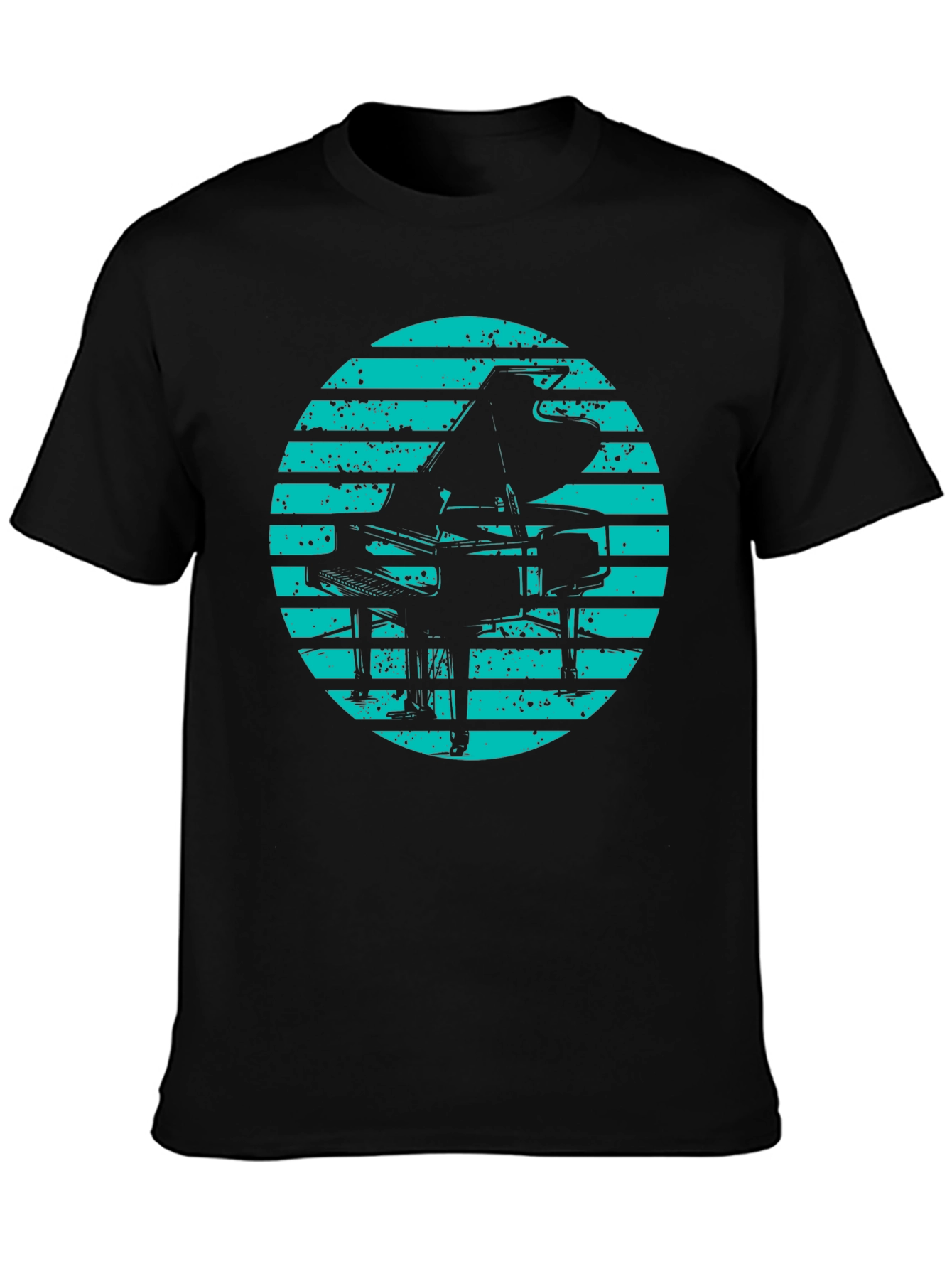 Retro Piano Graphic Tee - Stylish Music Lover T-Shirt