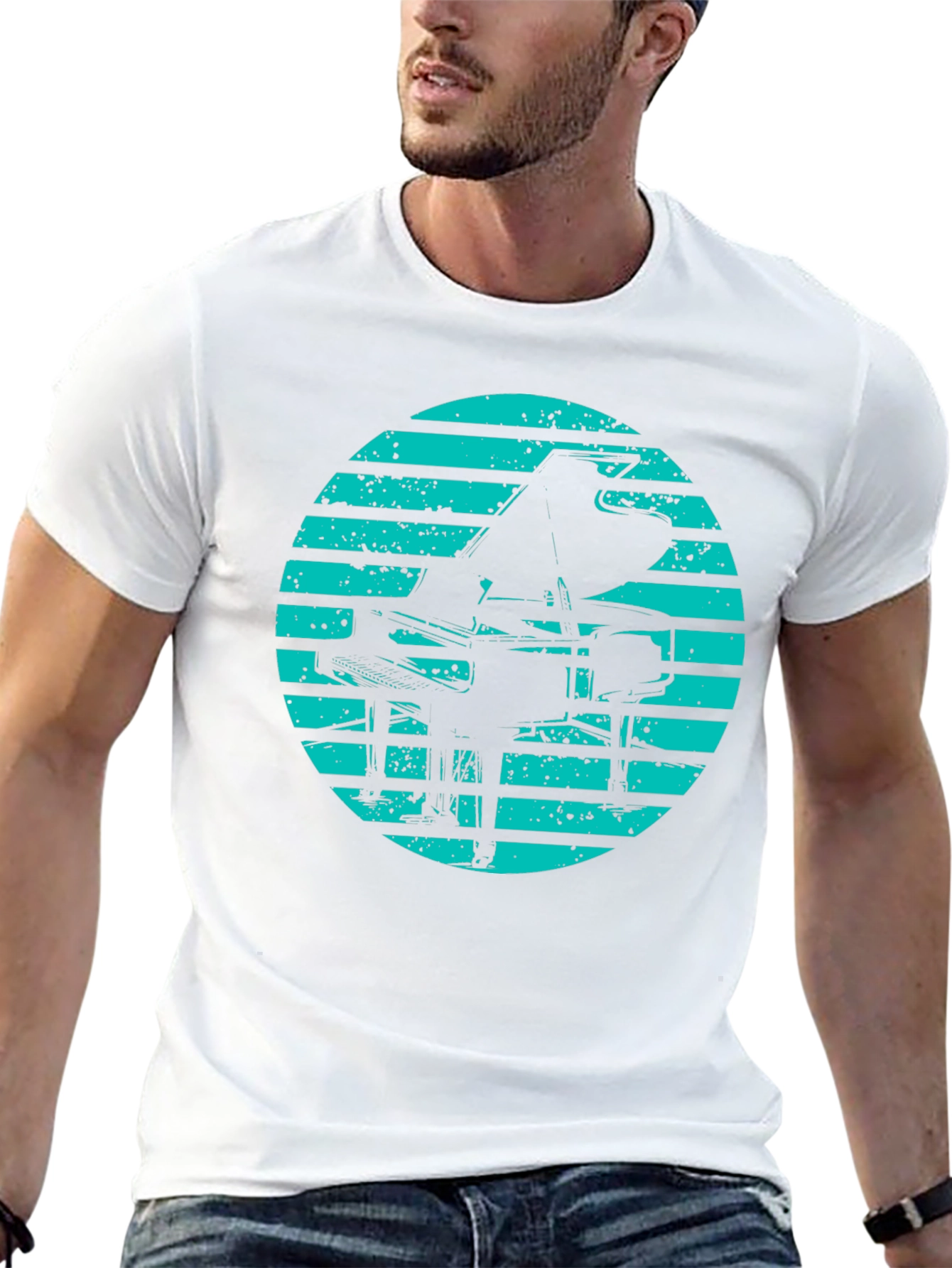 Retro Piano Graphic Tee - Stylish Music Lover T-Shirt