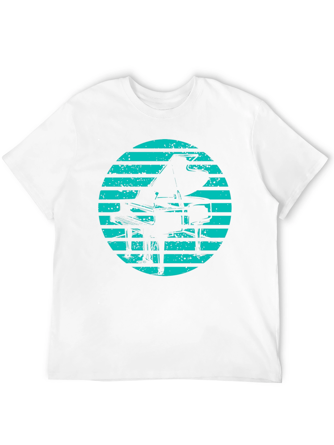 Retro Piano Graphic Tee - Stylish Music Lover T-Shirt