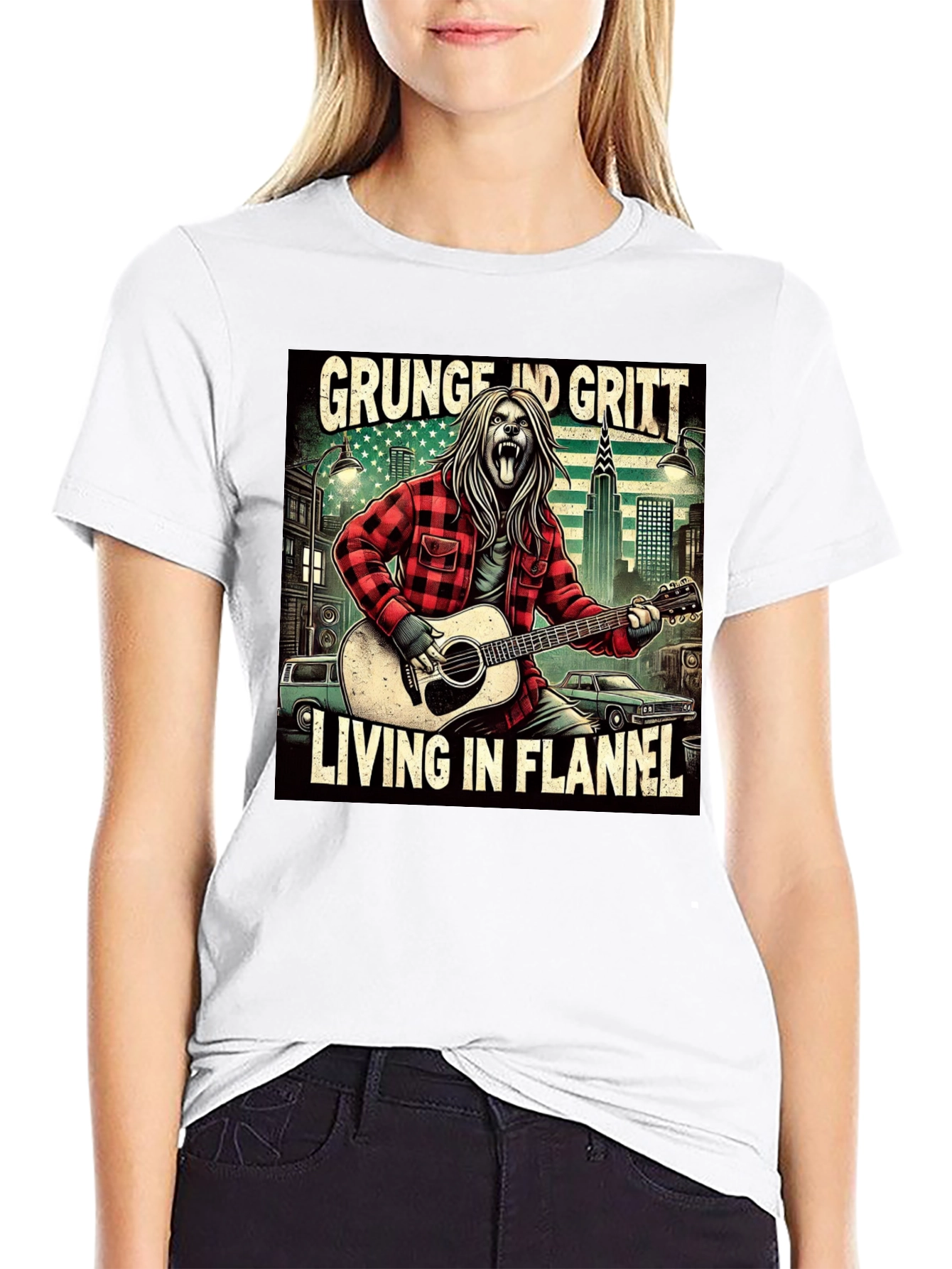 Grunge and Gritt Flannel T-Shirt