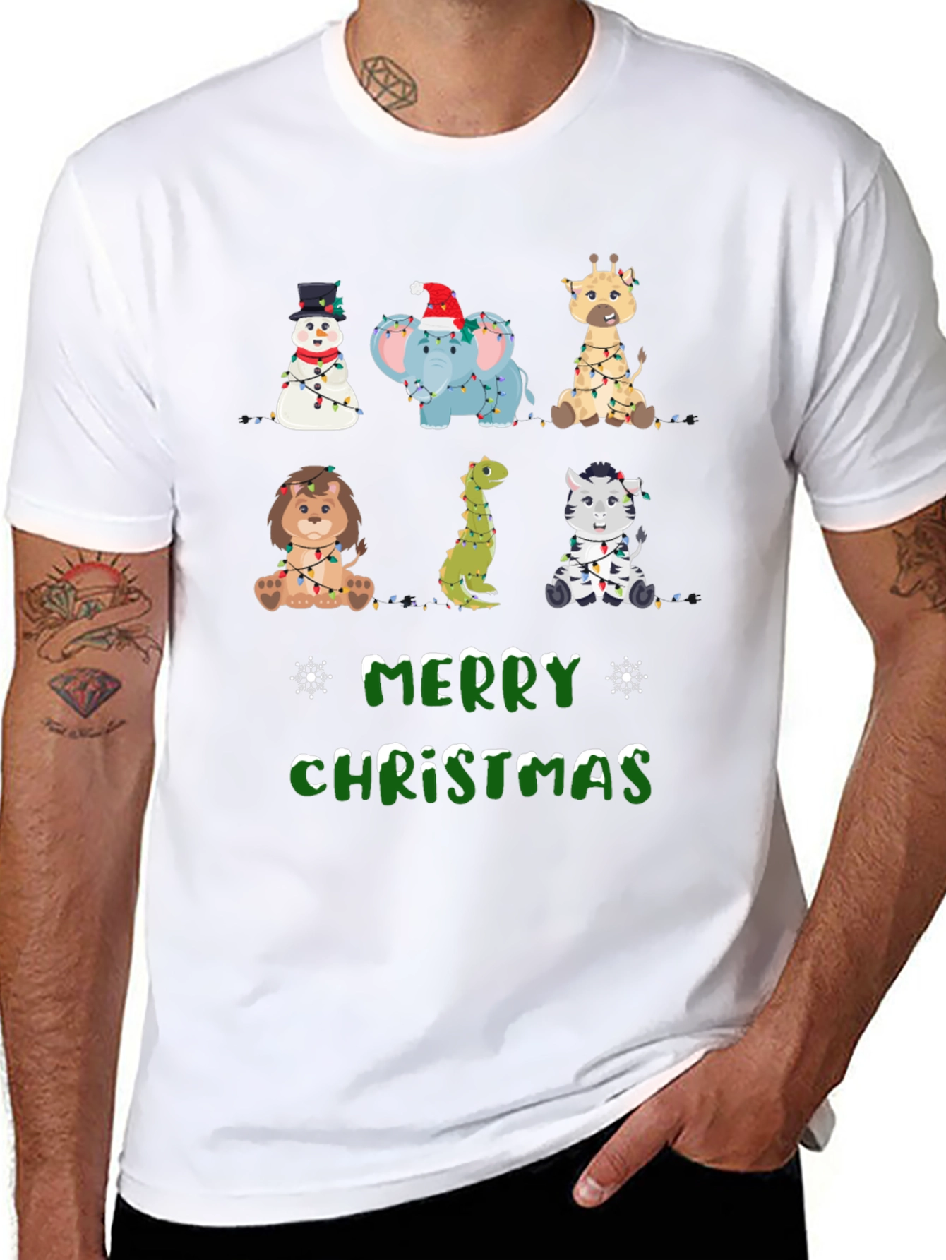 Festive Animal Christmas Tee