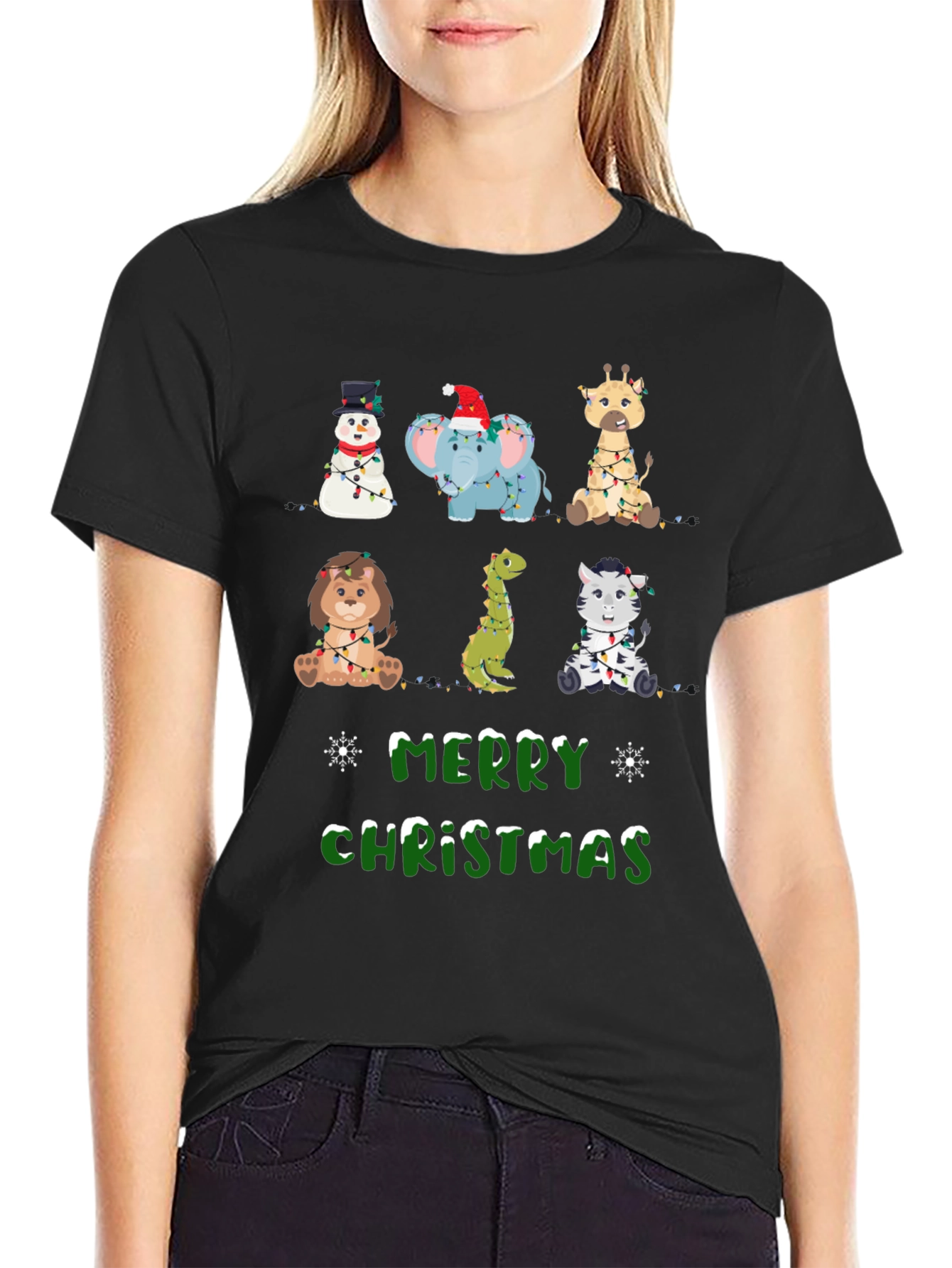 Festive Animal Christmas Tee