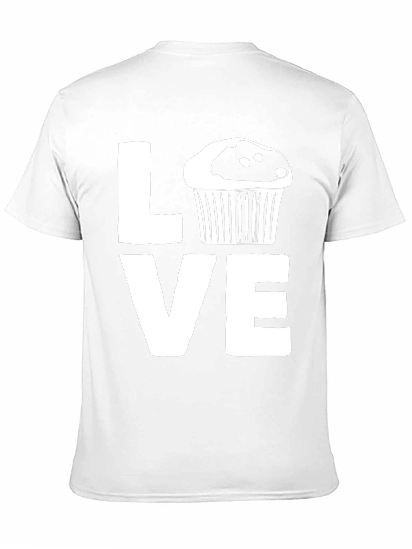 Love Cupcake Graphic Black T-Shirt