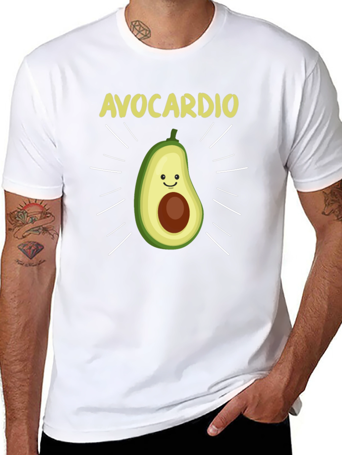 Avocardio Funny Avocado Workout T-Shirt