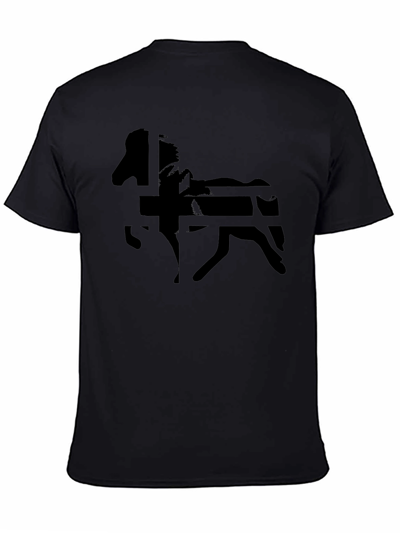 Black Horse Graphic Tee - Mens Casual Shirt
