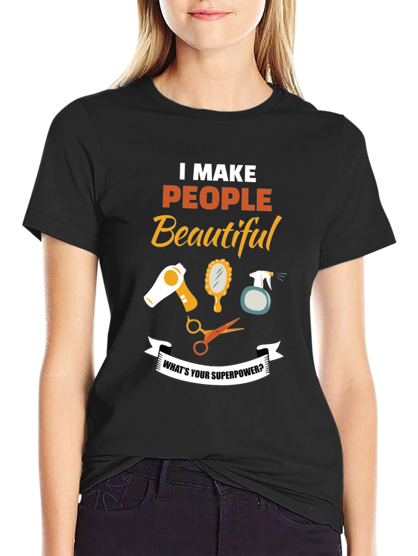 I Make People Beautiful Barber T-Shirt
