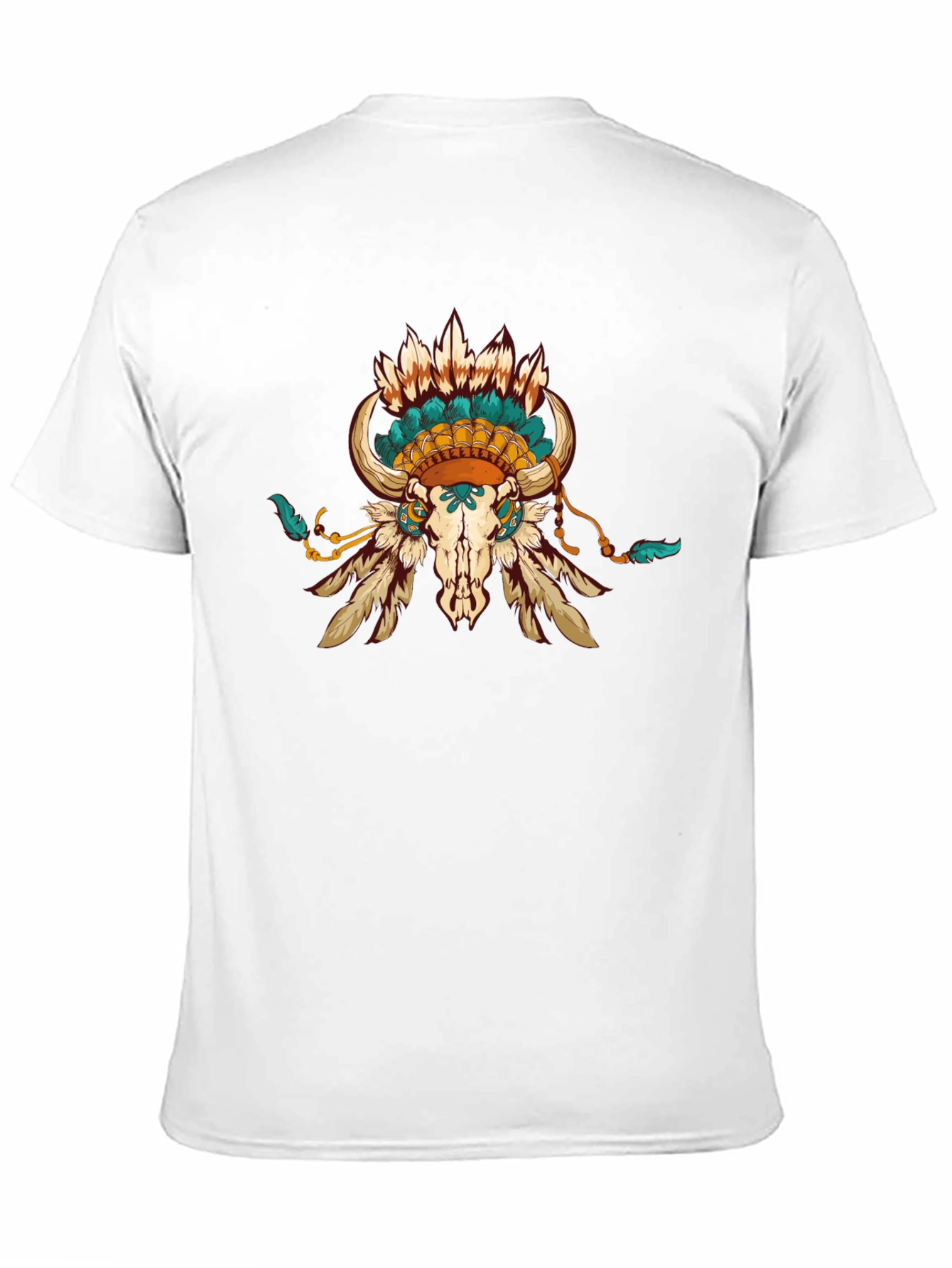 Bull Skull Headdress Graphic Tee