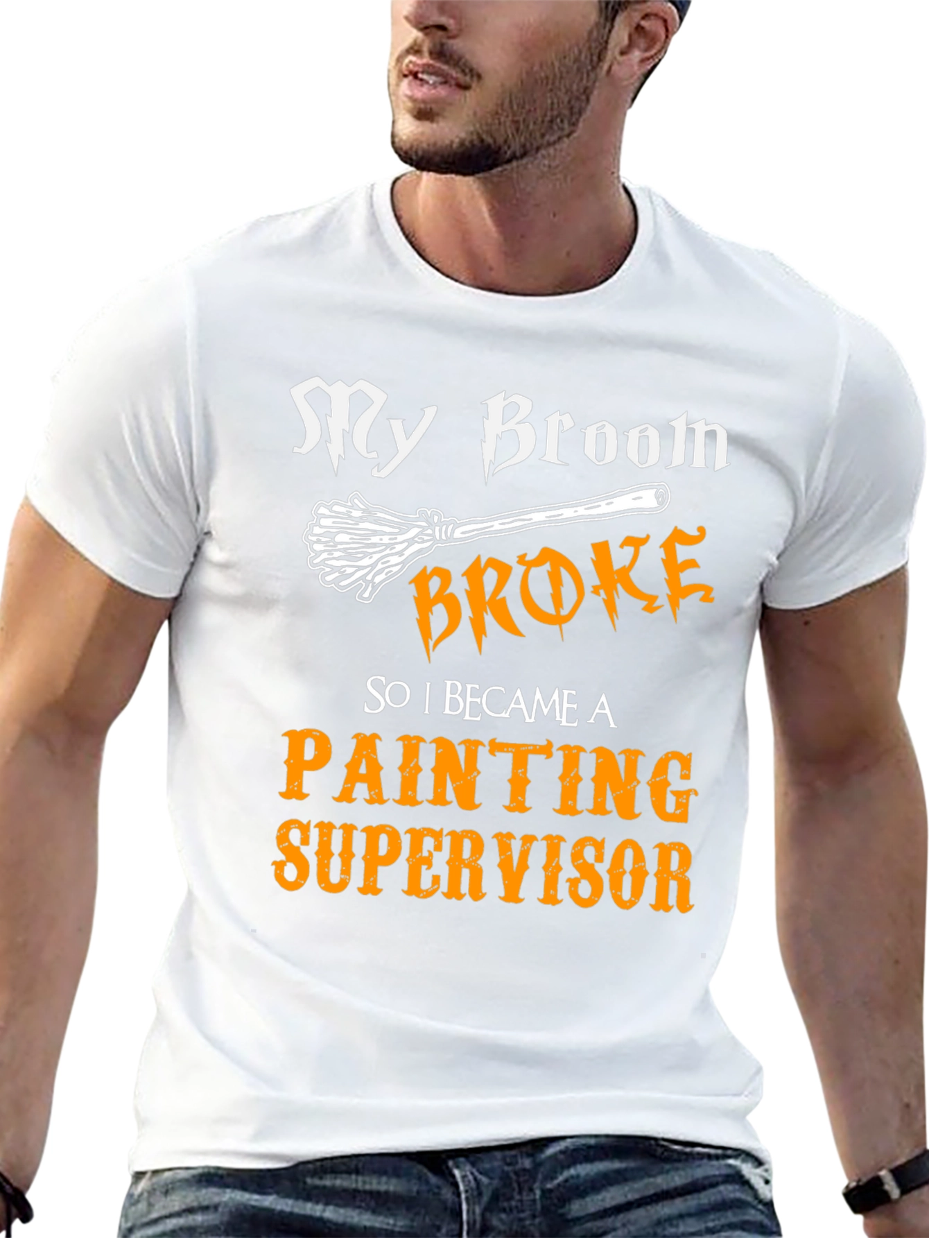 Funny Painting Supervisor Halloween T-Shirt