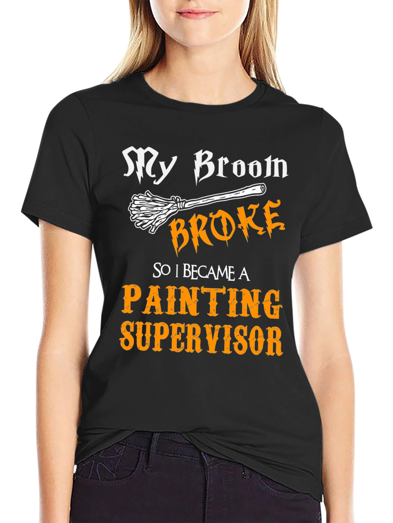 Funny Painting Supervisor Halloween T-Shirt
