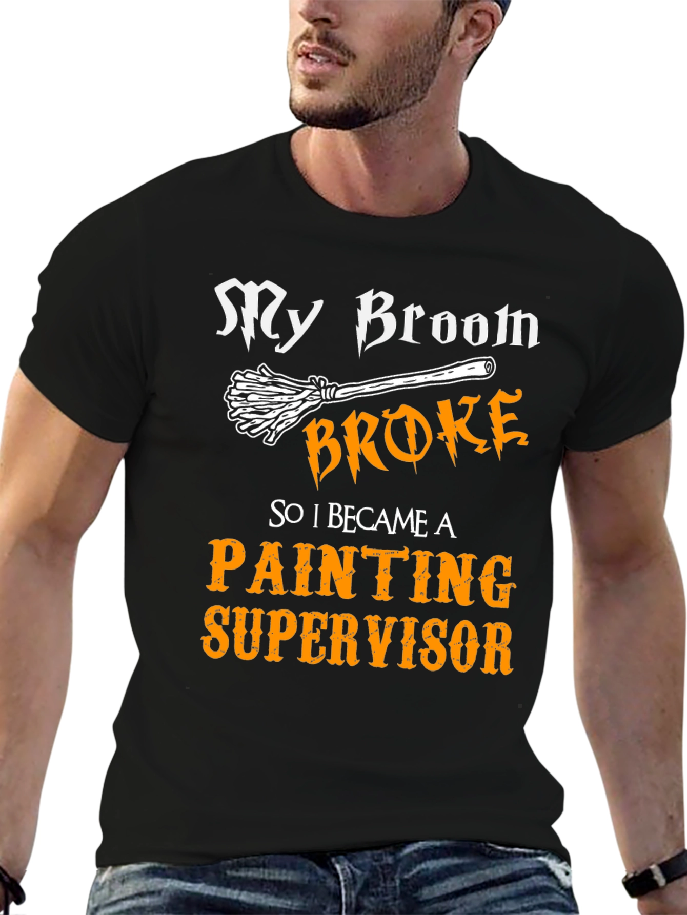 Funny Painting Supervisor Halloween T-Shirt