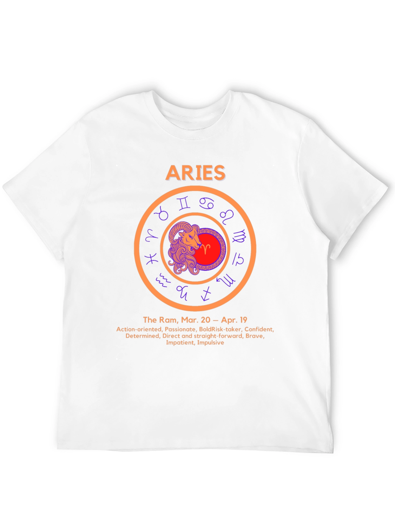 Aries Zodiac Sign T-Shirt
