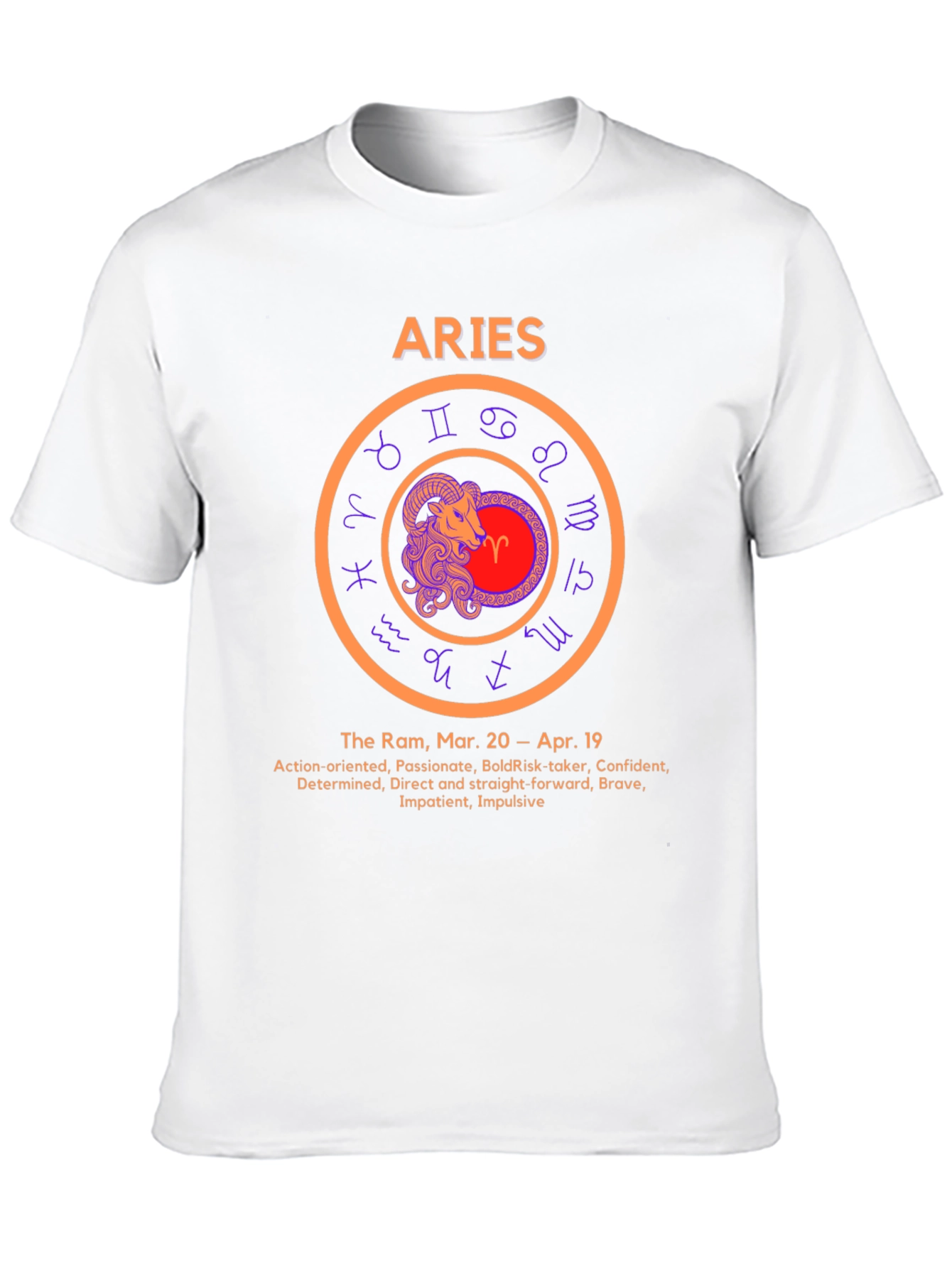 Aries Zodiac Sign T-Shirt