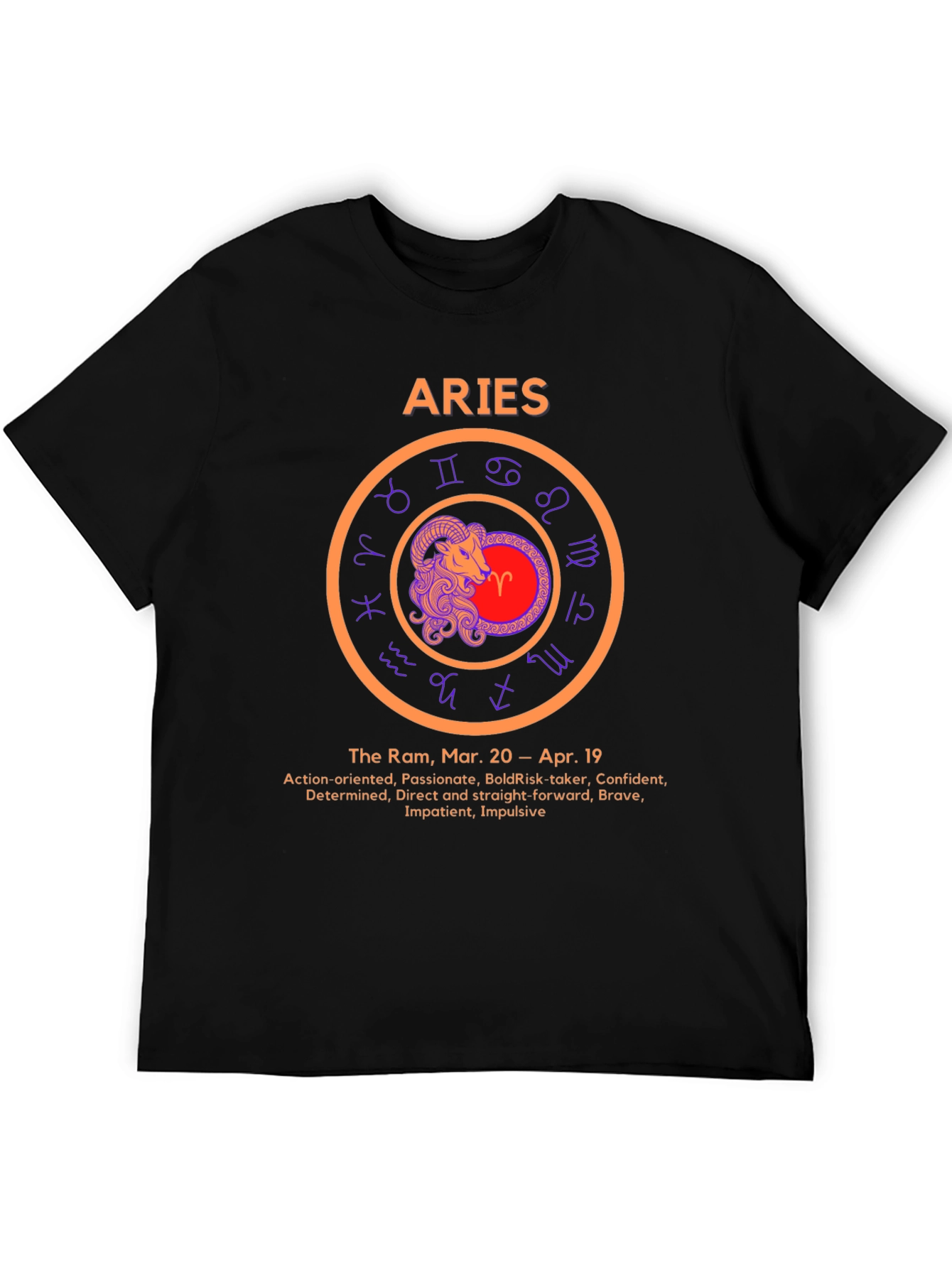 Aries Zodiac Sign T-Shirt