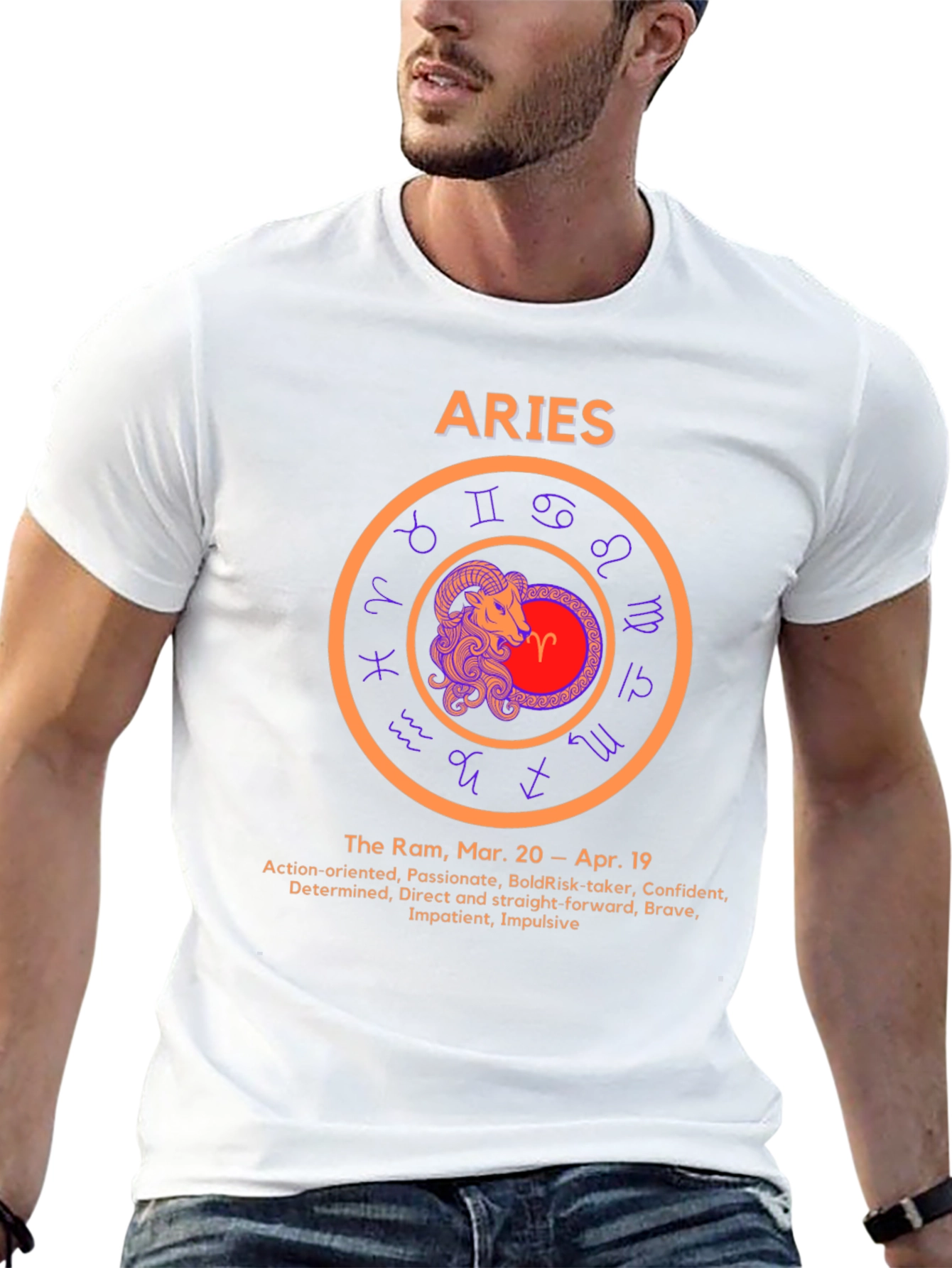 Aries Zodiac Sign T-Shirt