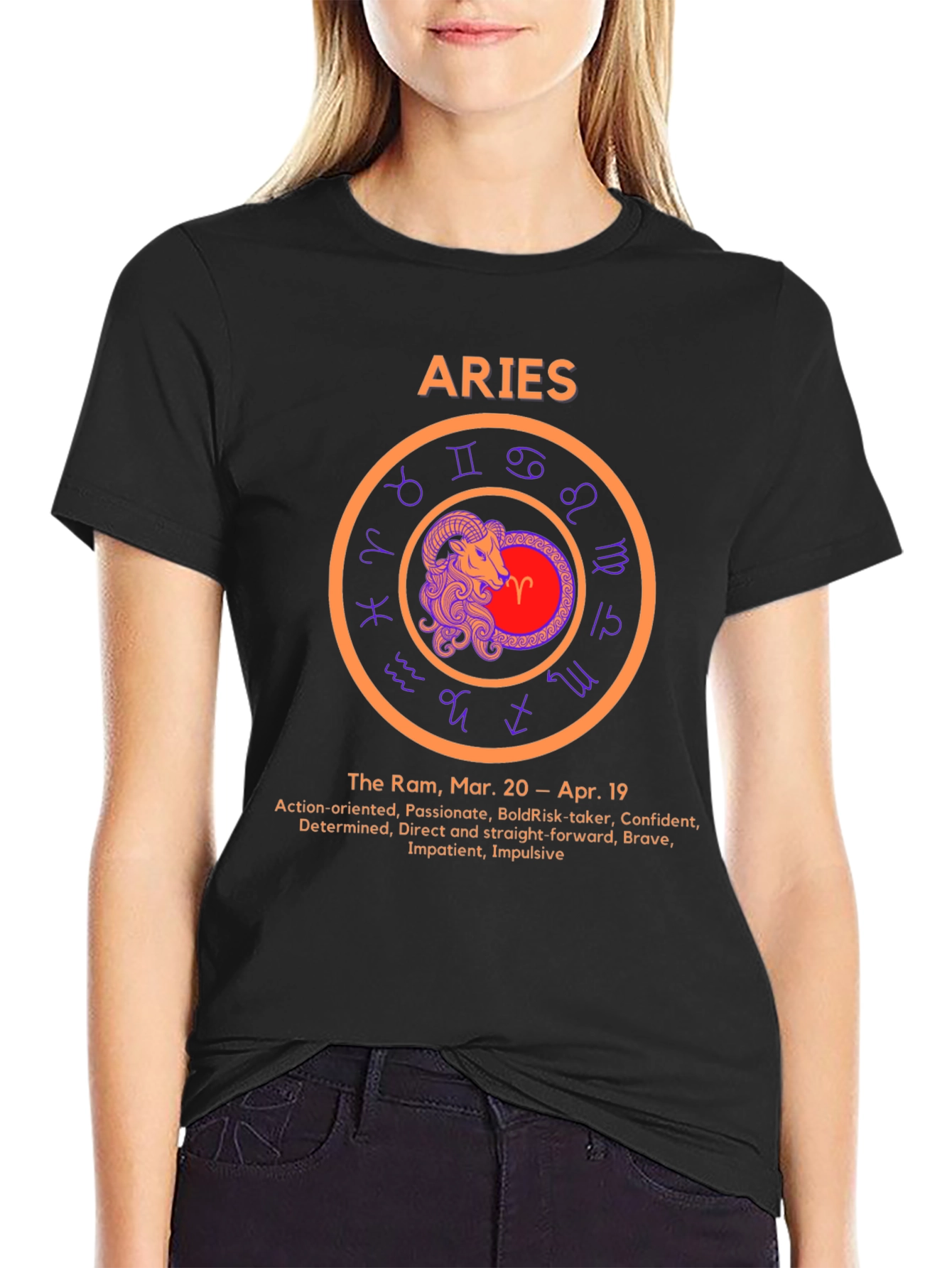 Aries Zodiac Sign T-Shirt