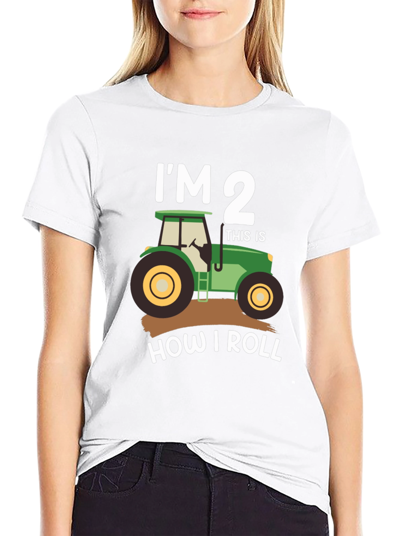 Im 2 How I Roll Tractor T-Shirt
