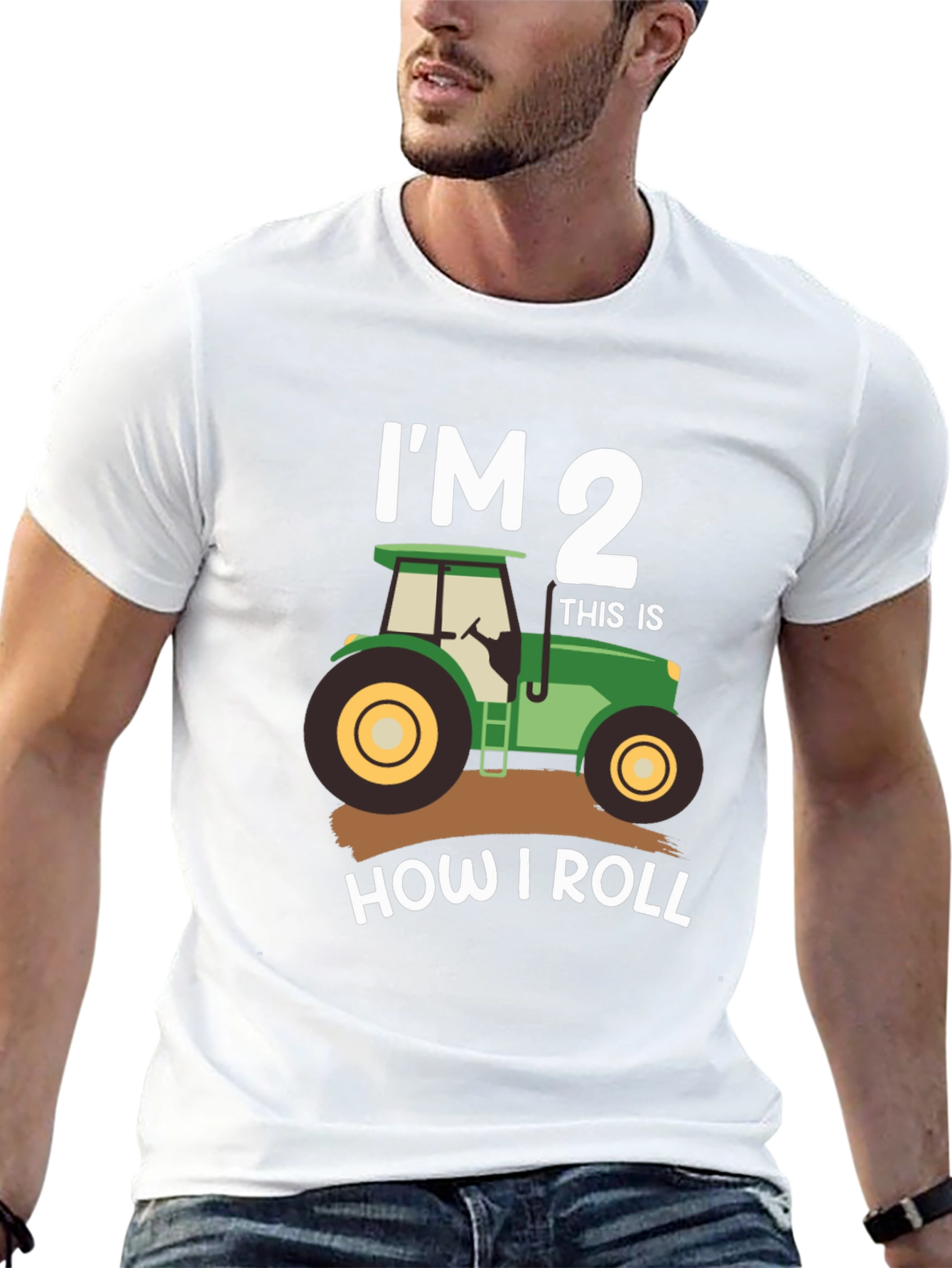 Im 2 How I Roll Tractor T-Shirt