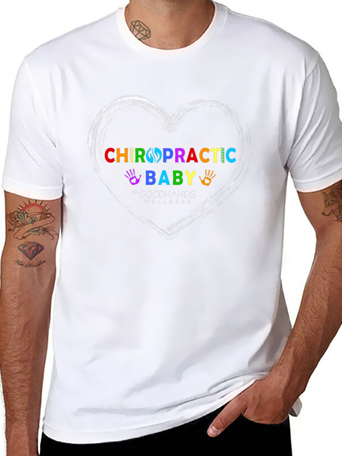Chiropractic Baby Wellness Heart T-Shirt