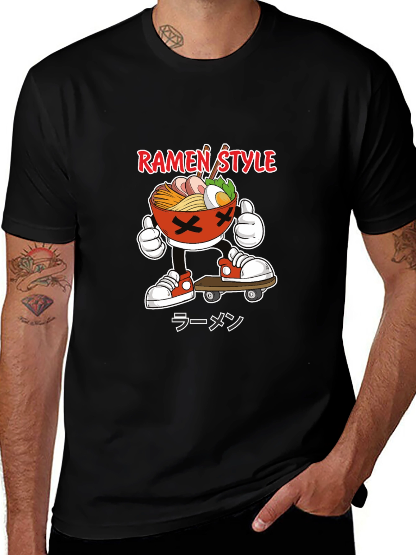 Ramen Style Skateboard T-Shirt