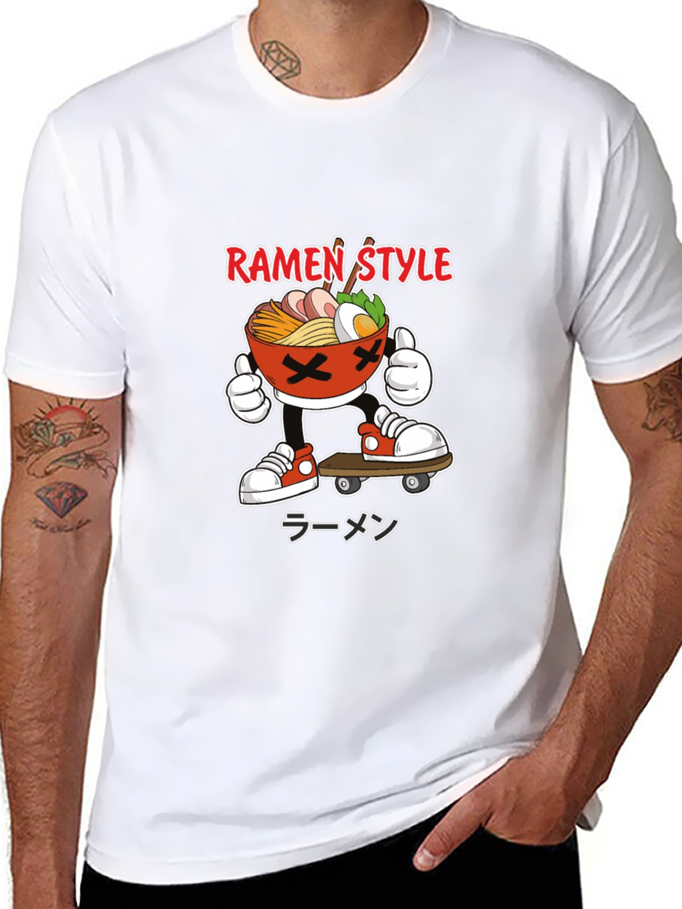 Ramen Style Skateboard T-Shirt